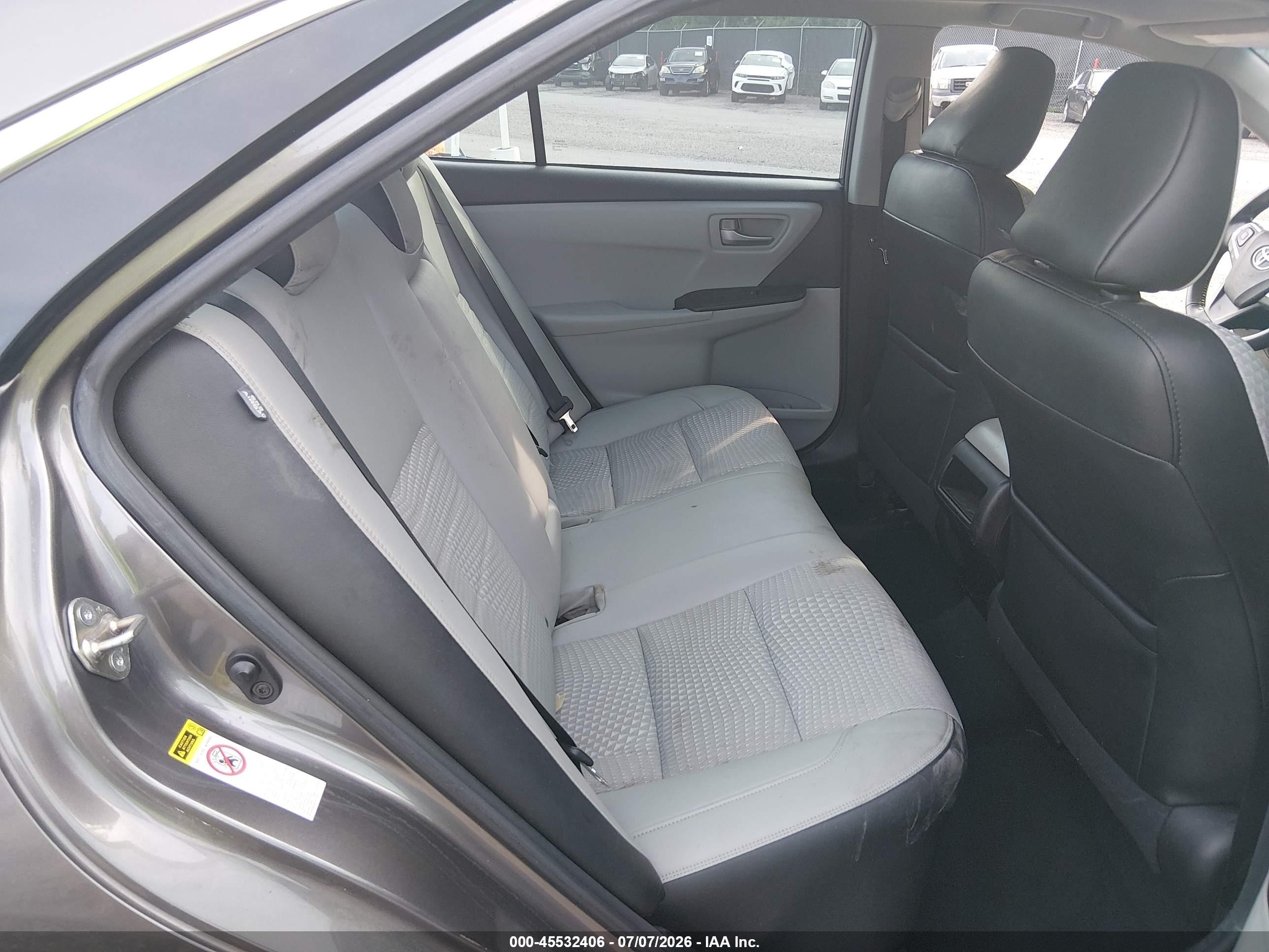 2015 Toyota Camry Se Gray vin: 4T1BF1FK7FU485109