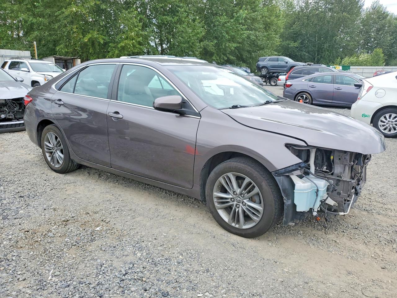 2015 Toyota Camry Se Gray vin: 4T1BF1FK7FU487782
