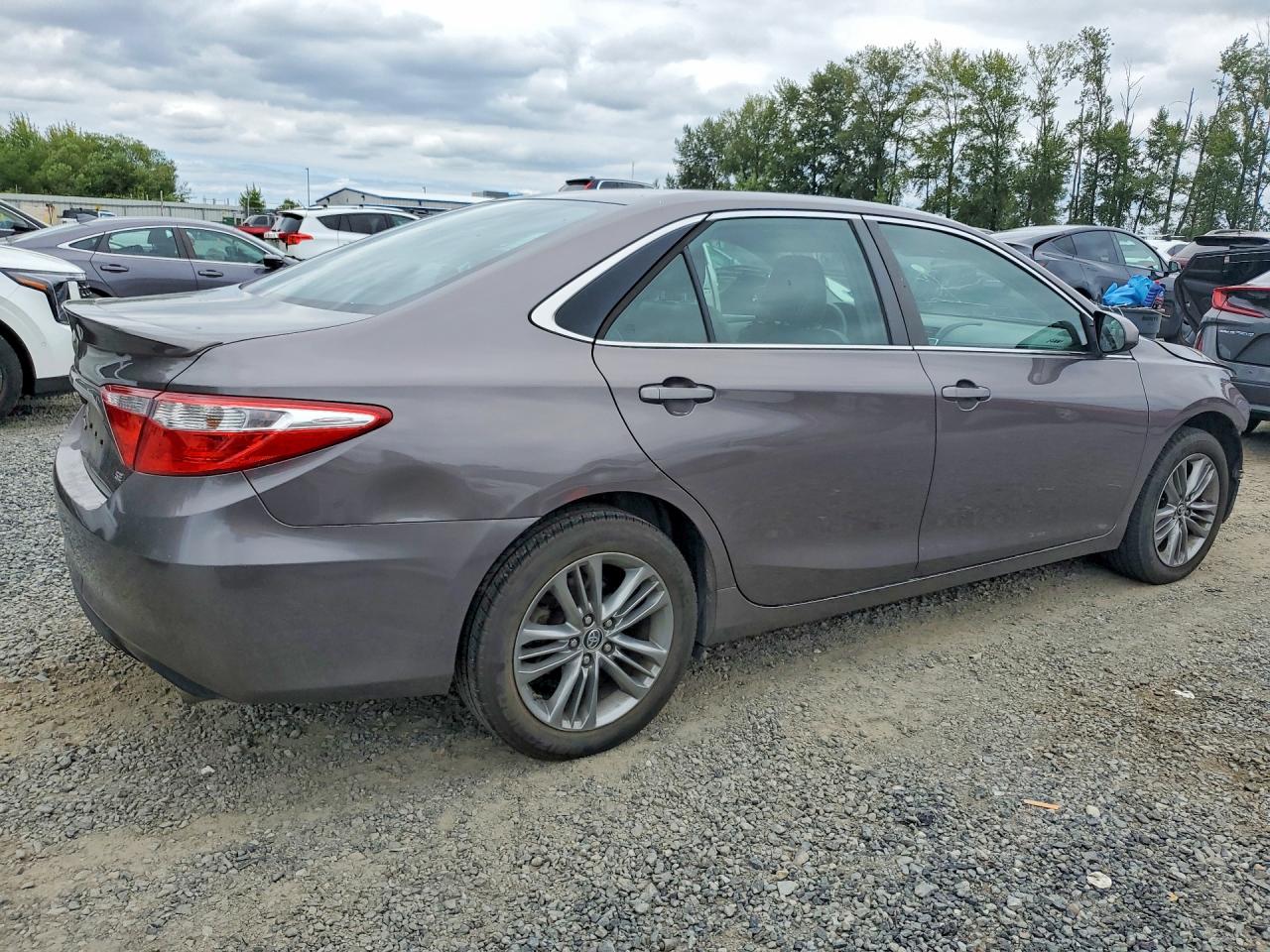 2015 Toyota Camry Se Gray vin: 4T1BF1FK7FU487782