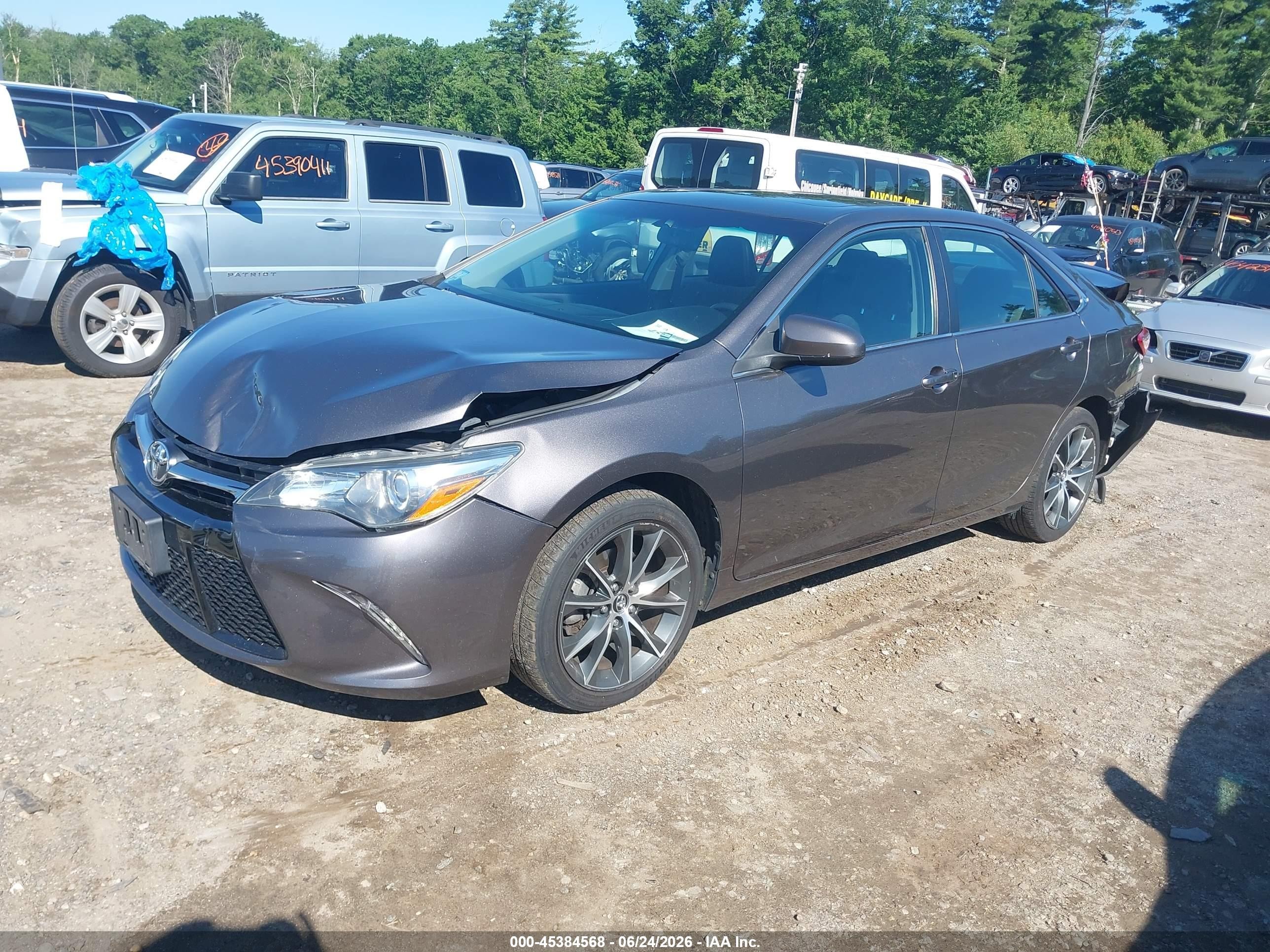2015 Toyota Camry Xse Gray vin: 4T1BF1FK7FU491766