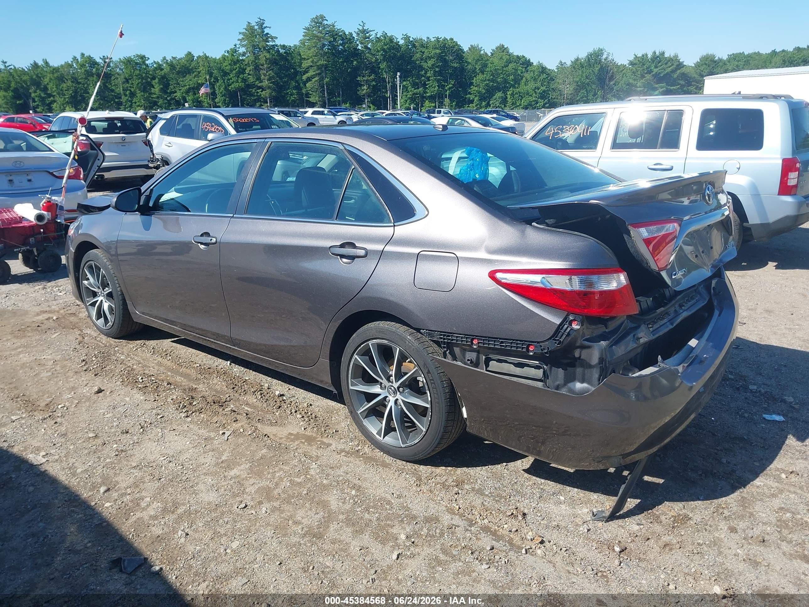 2015 Toyota Camry Xse Gray vin: 4T1BF1FK7FU491766