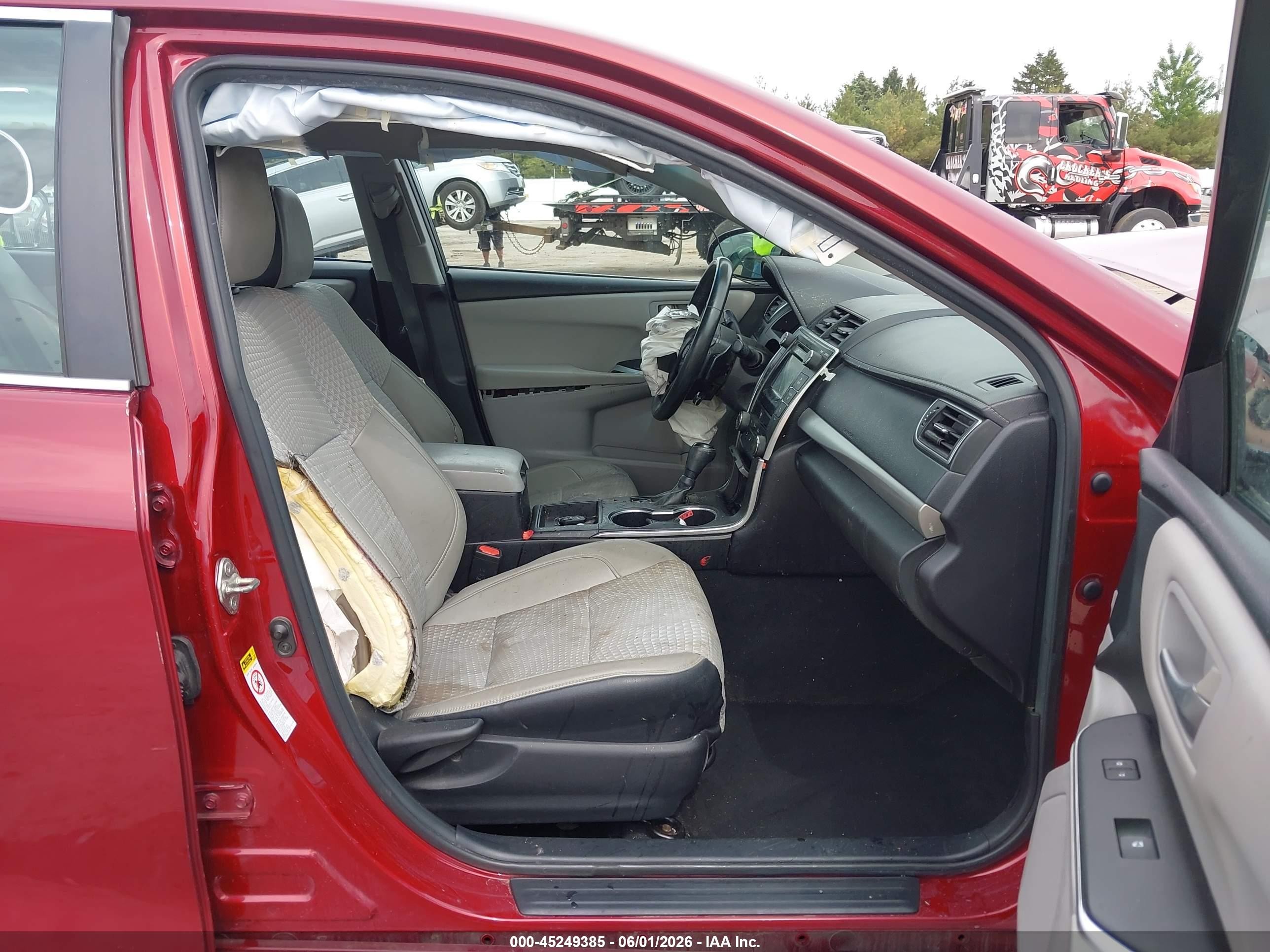 2015 Toyota Camry Se Red vin: 4T1BF1FK7FU875563