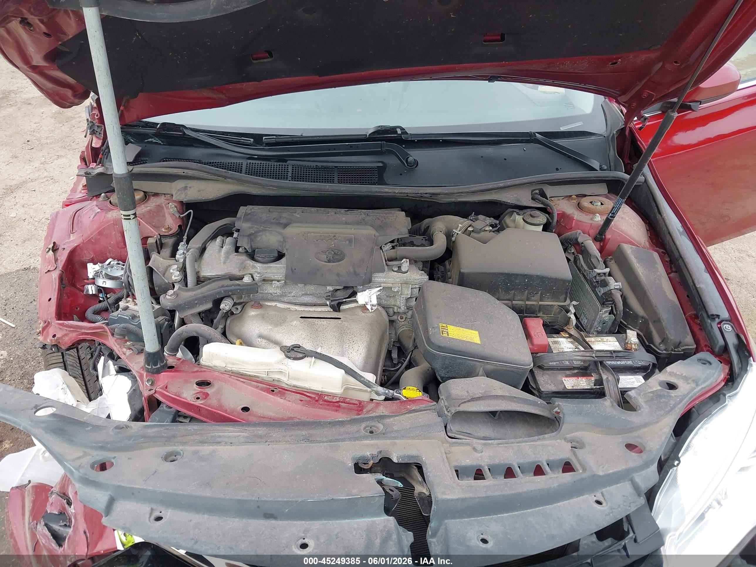 2015 Toyota Camry Se Red vin: 4T1BF1FK7FU875563