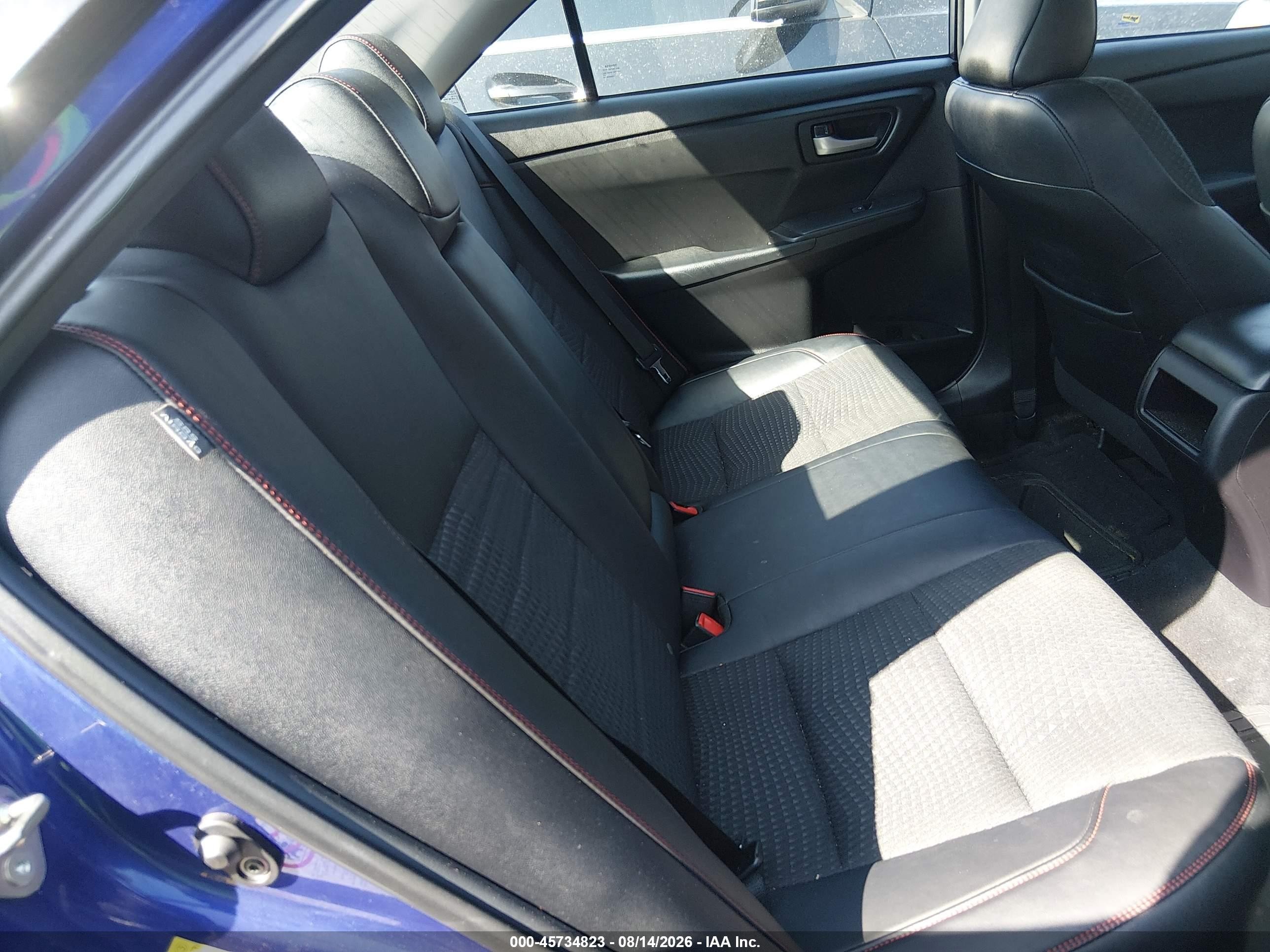 2015 Toyota Camry Se Blue vin: 4T1BF1FK7FU876597