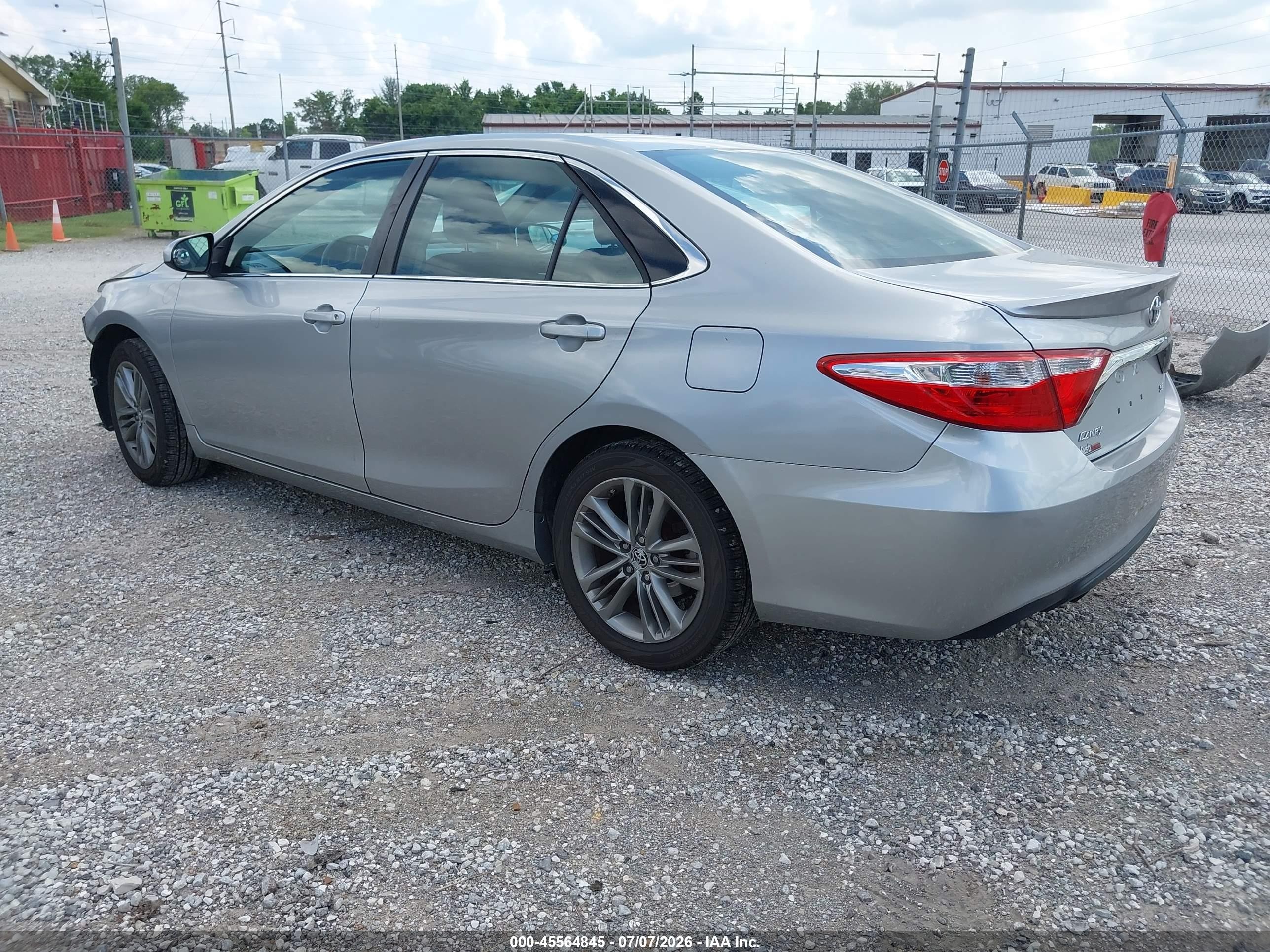 2015 Toyota Camry Se Silver vin: 4T1BF1FK7FU892542