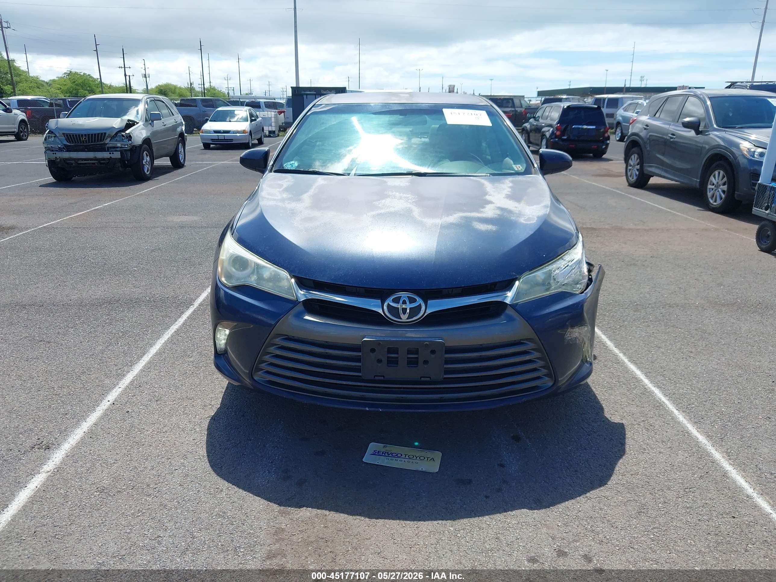 2015 Toyota Camry Le/se/xle/xse Blue vin: 4T1BF1FK7FU897997