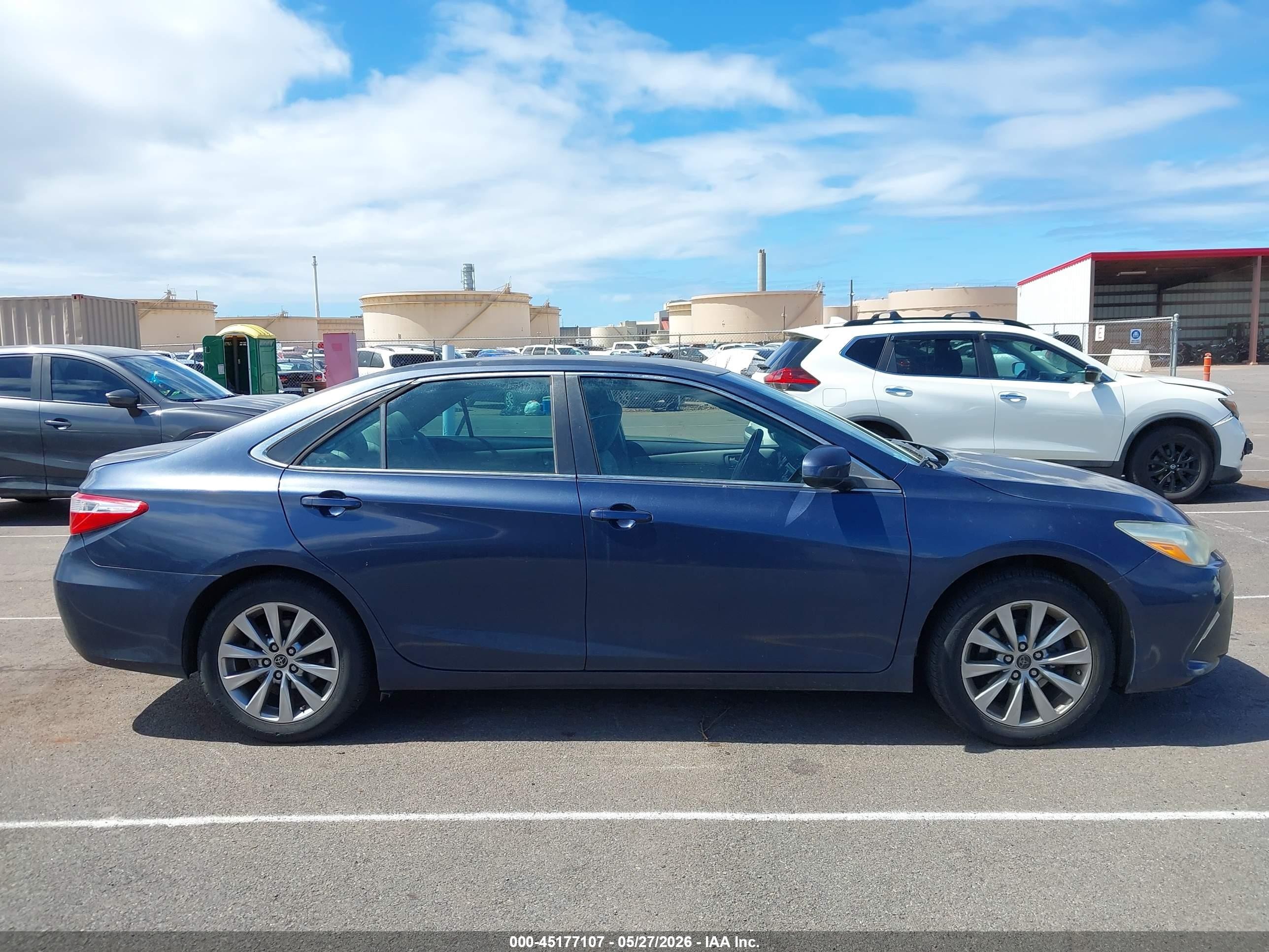 2015 Toyota Camry Le/se/xle/xse Blue vin: 4T1BF1FK7FU897997