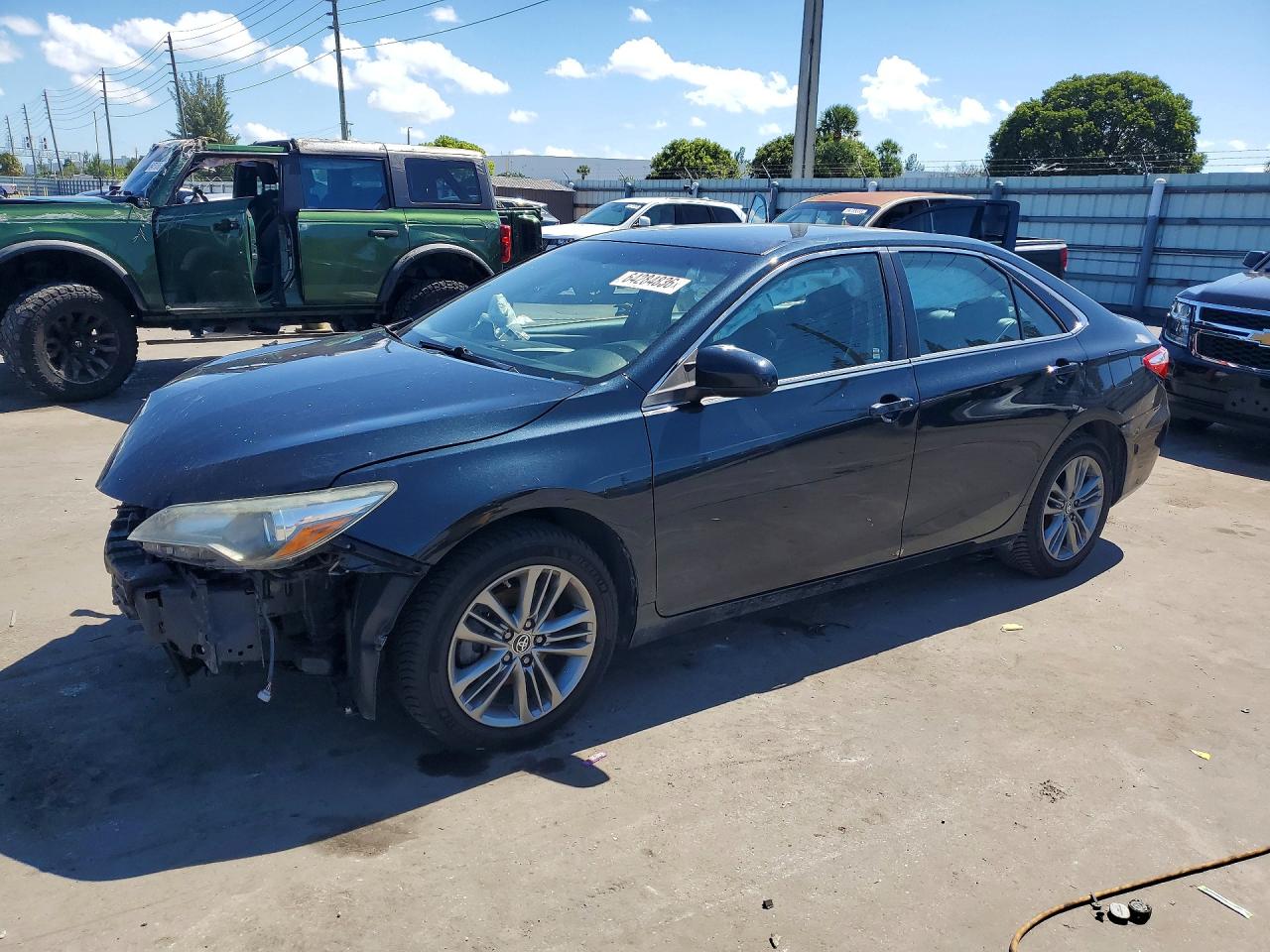 2015 Toyota Camry Se Black vin: 4T1BF1FK7FU900526
