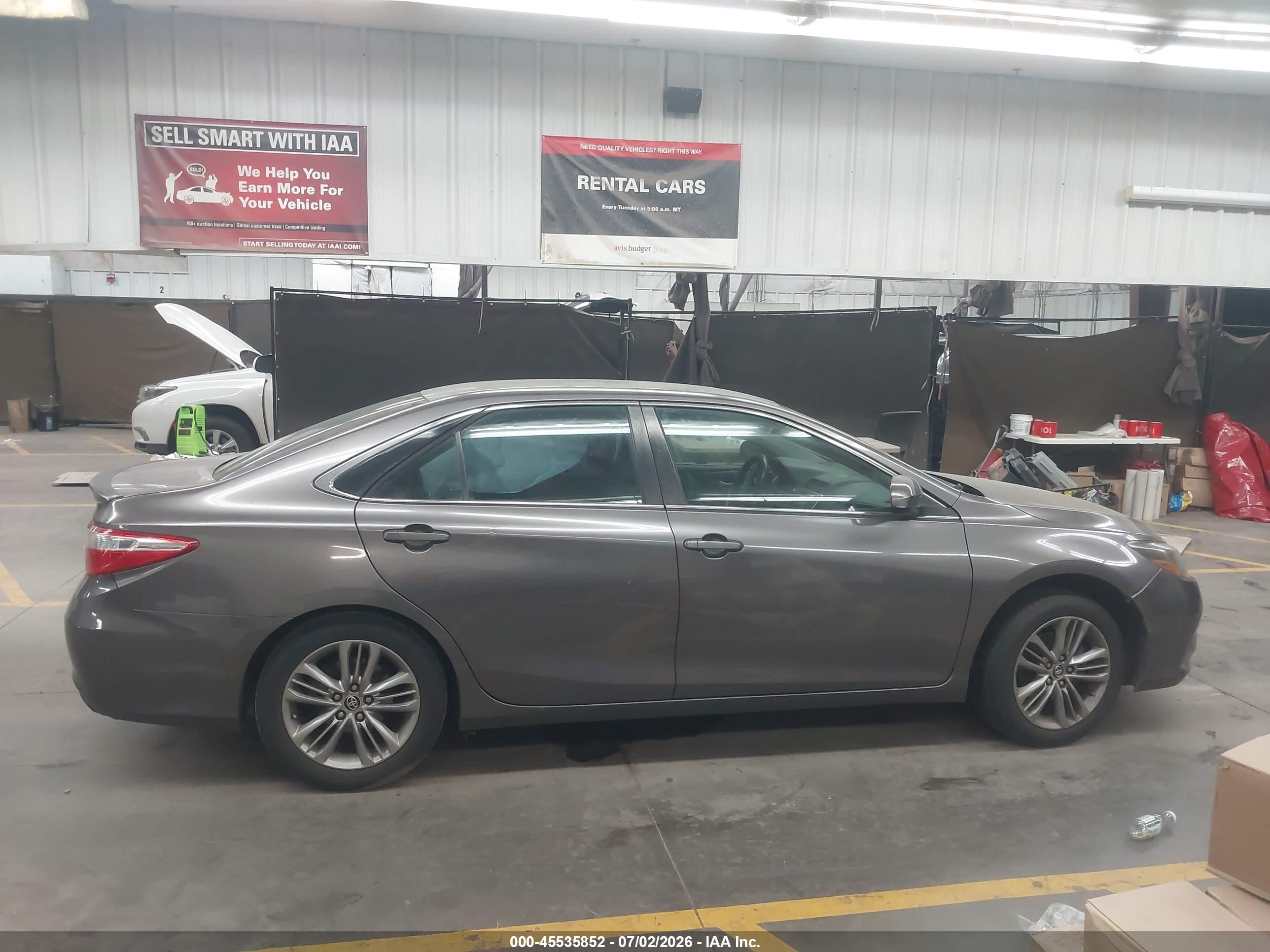 2015 Toyota Camry Se Gray vin: 4T1BF1FK7FU904897