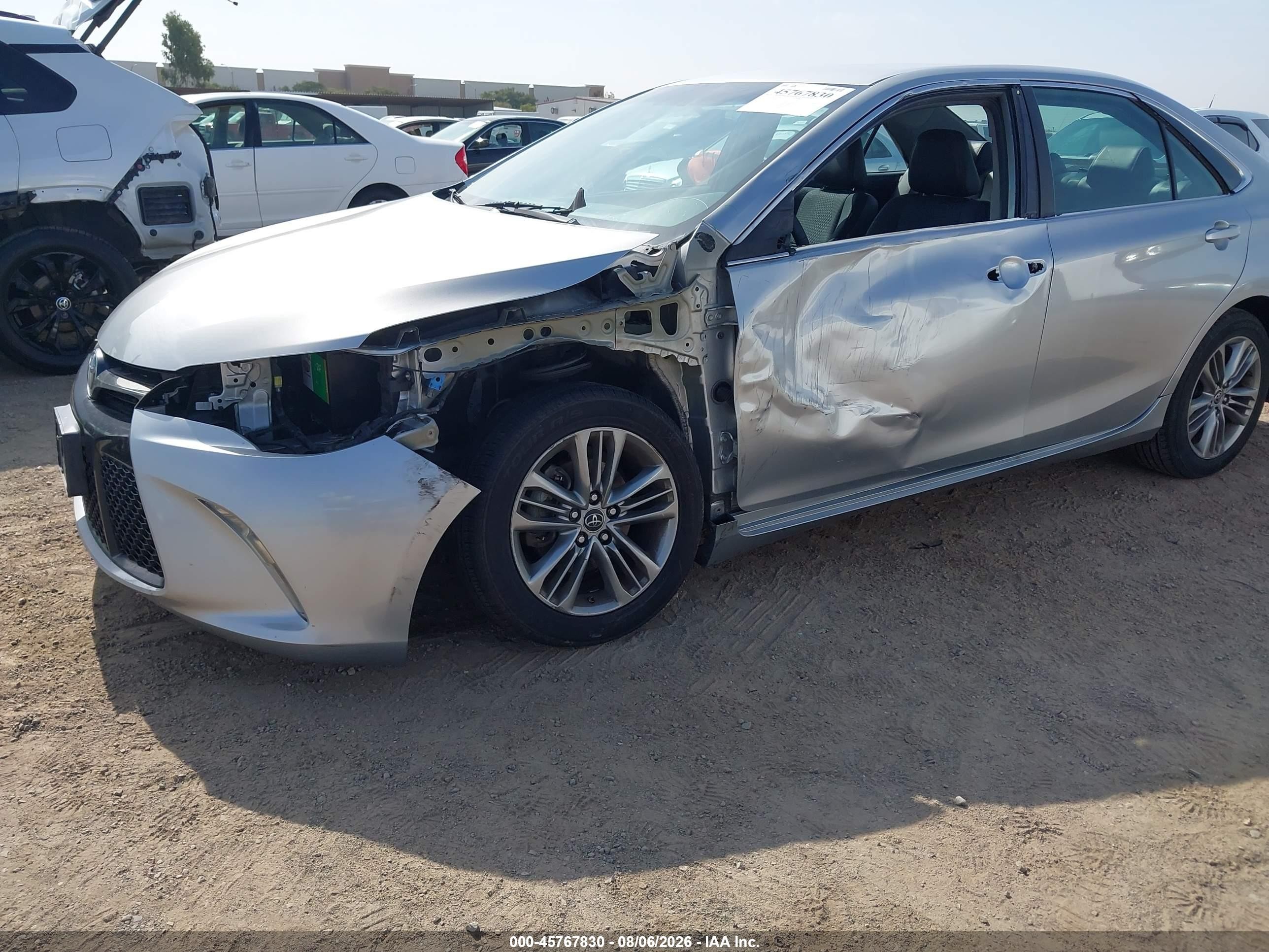 2015 Toyota Camry Se Gray vin: 4T1BF1FK7FU908402