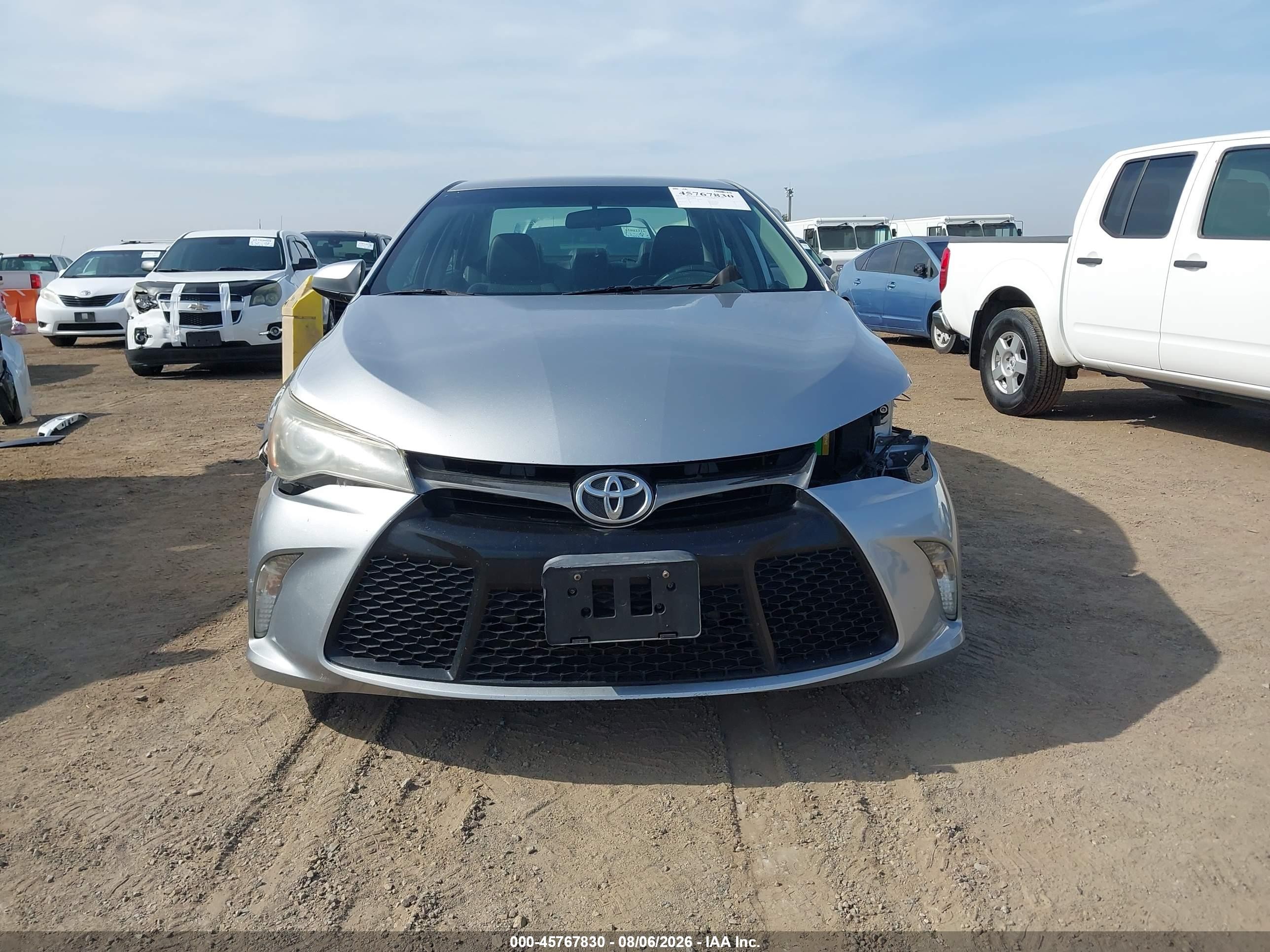 2015 Toyota Camry Se Gray vin: 4T1BF1FK7FU908402