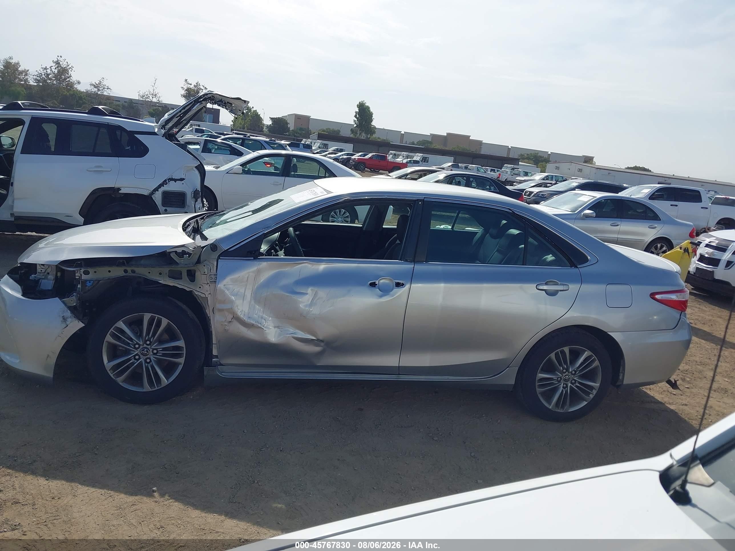 2015 Toyota Camry Se Gray vin: 4T1BF1FK7FU908402