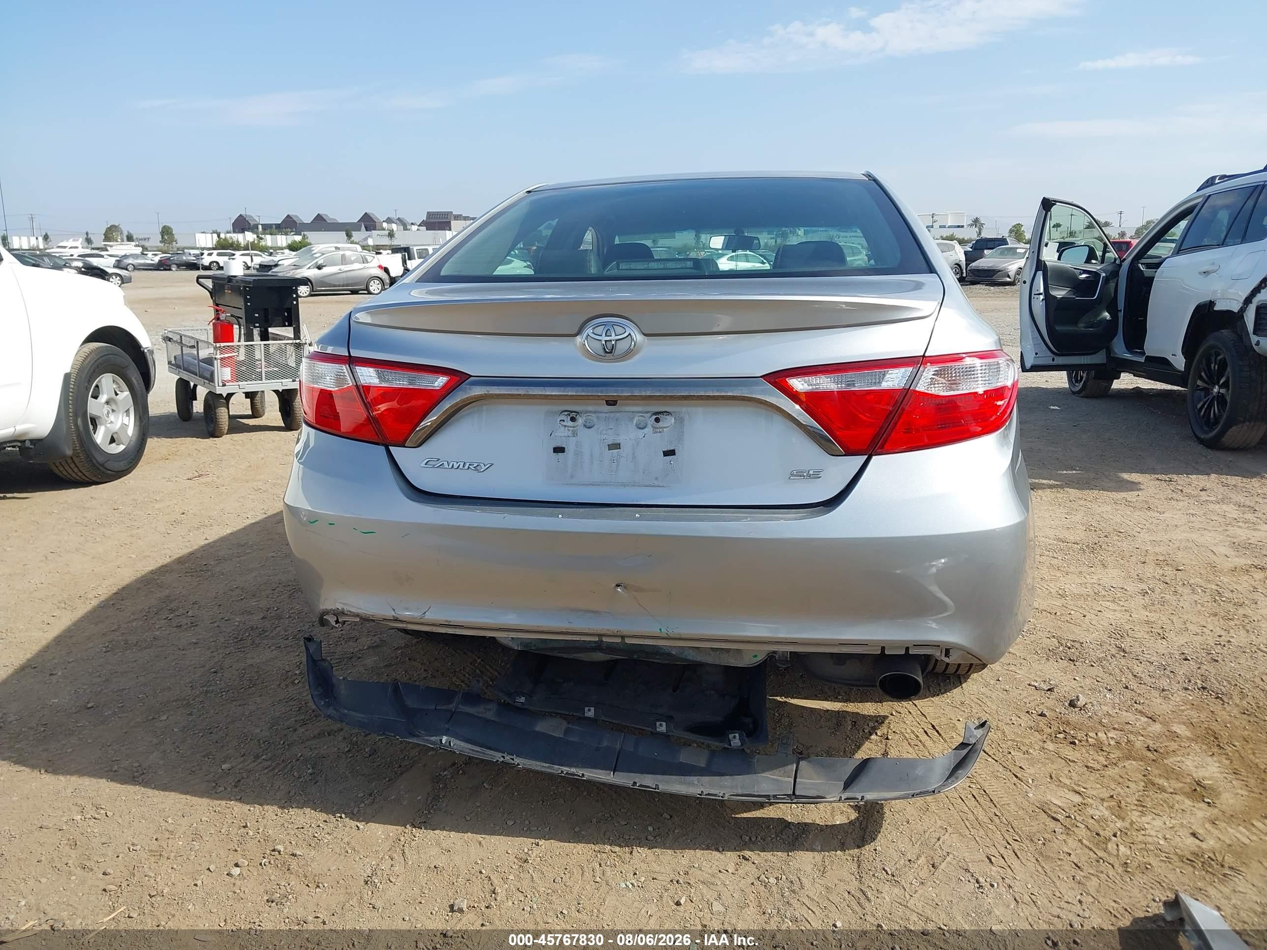 2015 Toyota Camry Se Gray vin: 4T1BF1FK7FU908402