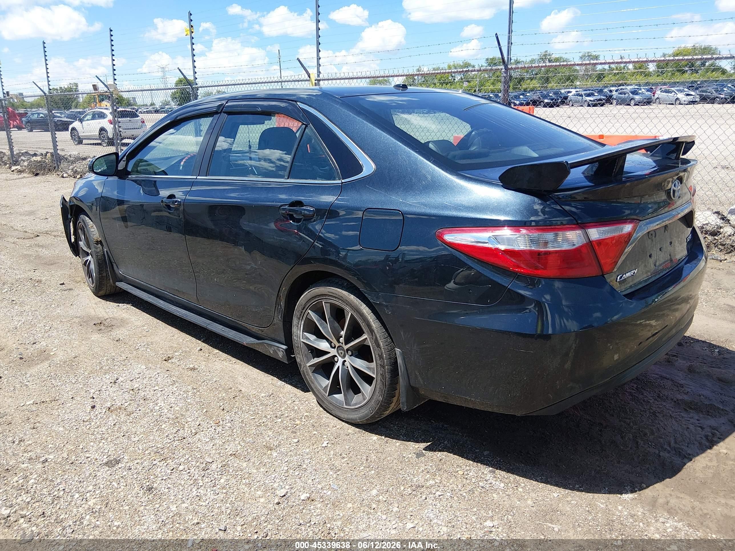 2015 Toyota Camry Xse Dark Blue vin: 4T1BF1FK7FU909081