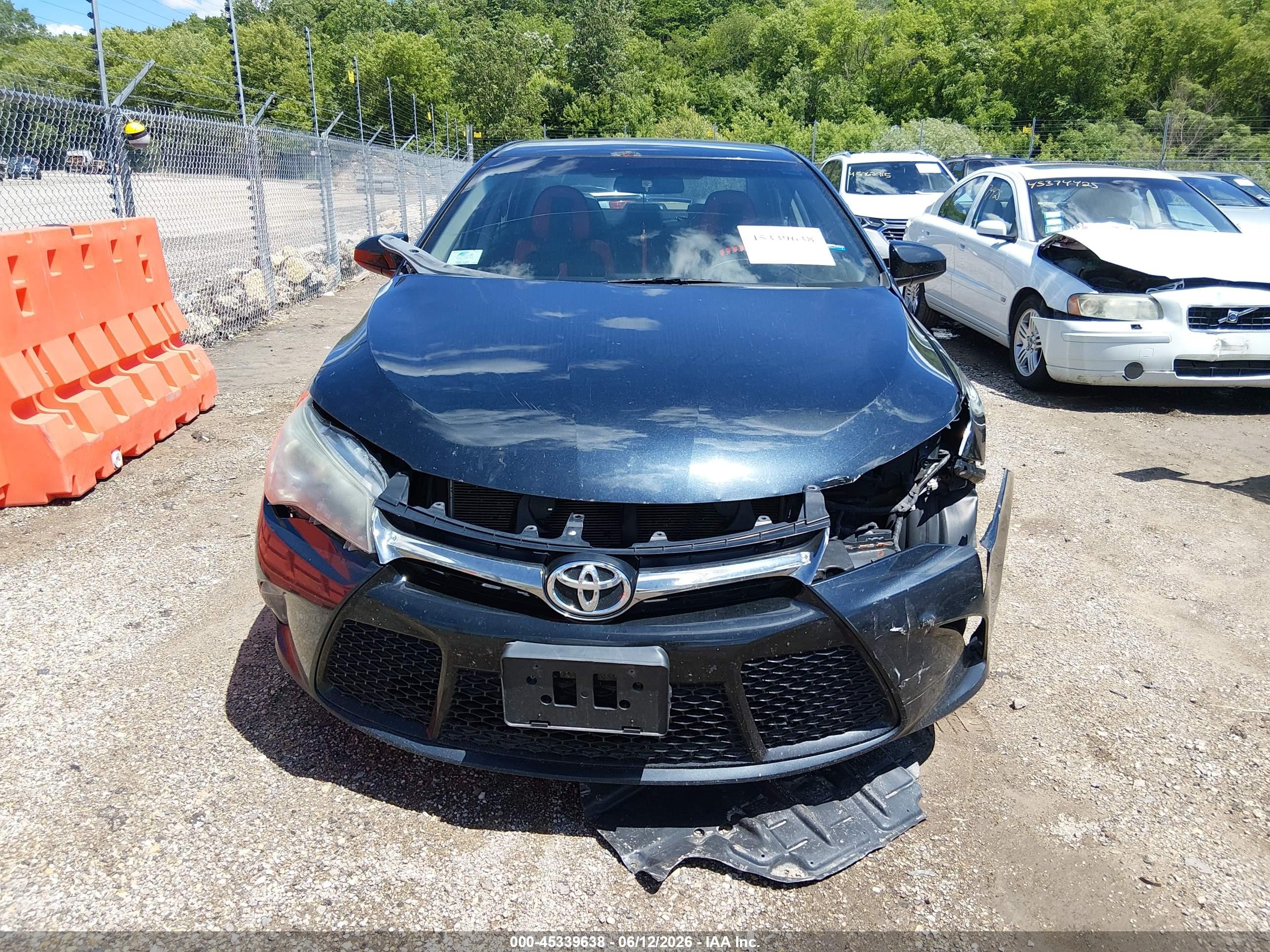 2015 Toyota Camry Xse Dark Blue vin: 4T1BF1FK7FU909081