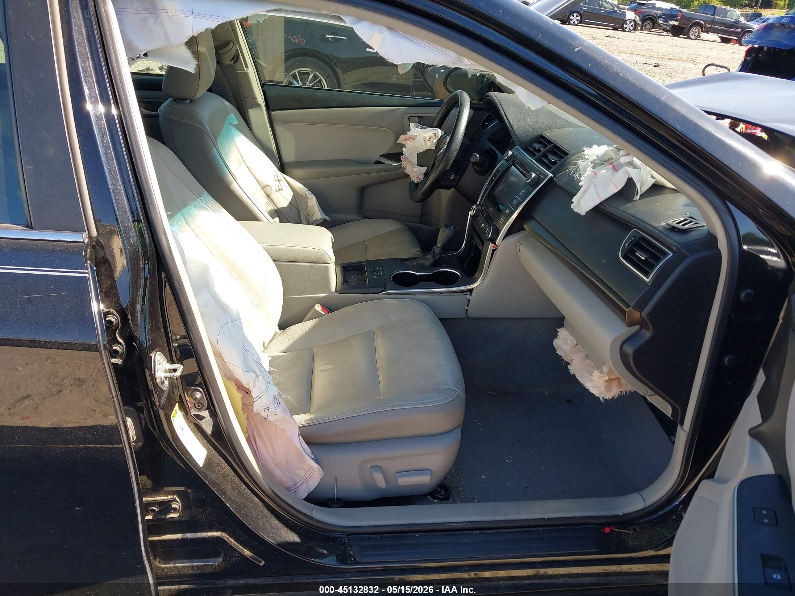 2015 Toyota Camry Xle Black vin: 4T1BF1FK7FU912238