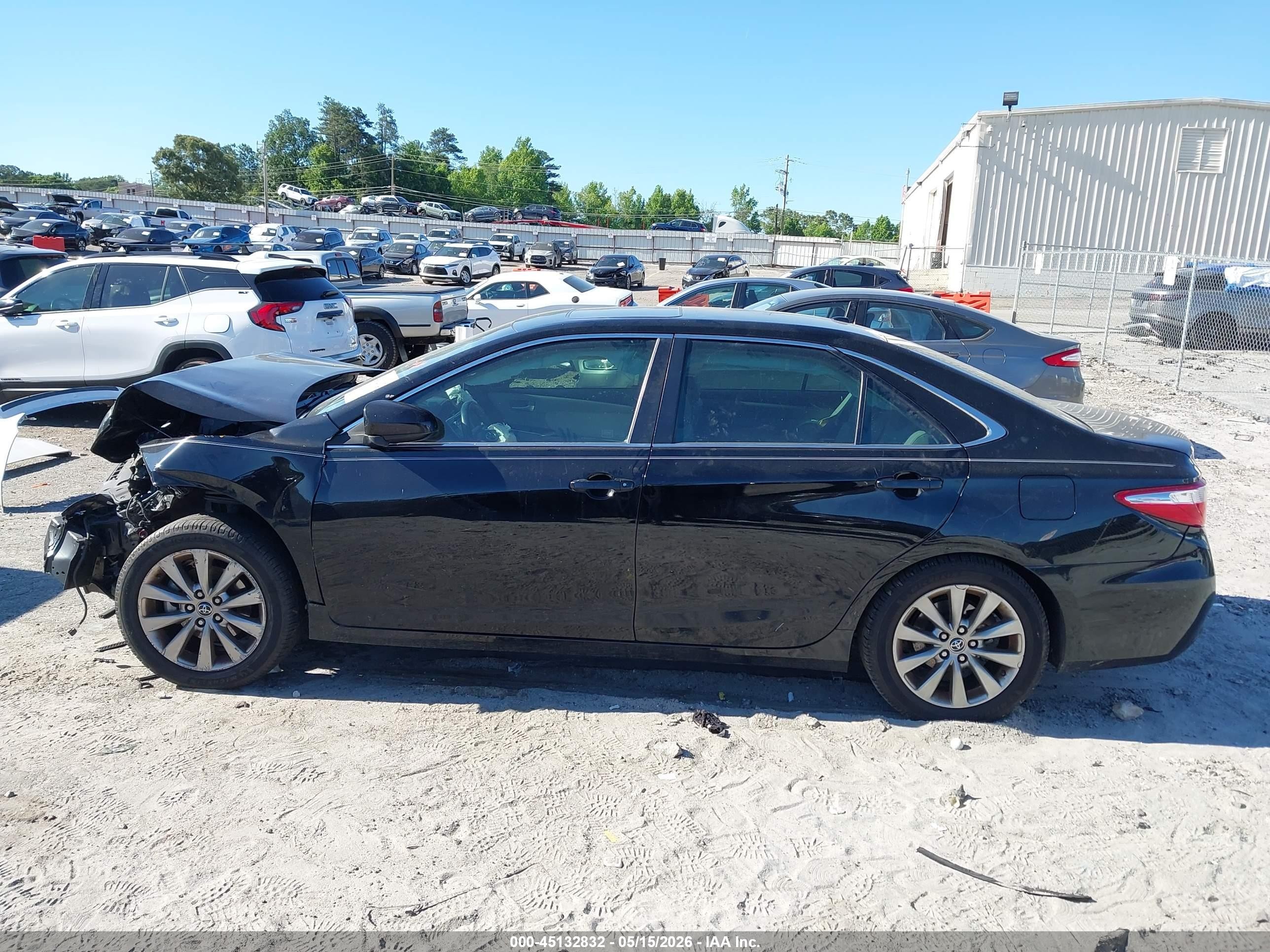 2015 Toyota Camry Xle Black vin: 4T1BF1FK7FU912238