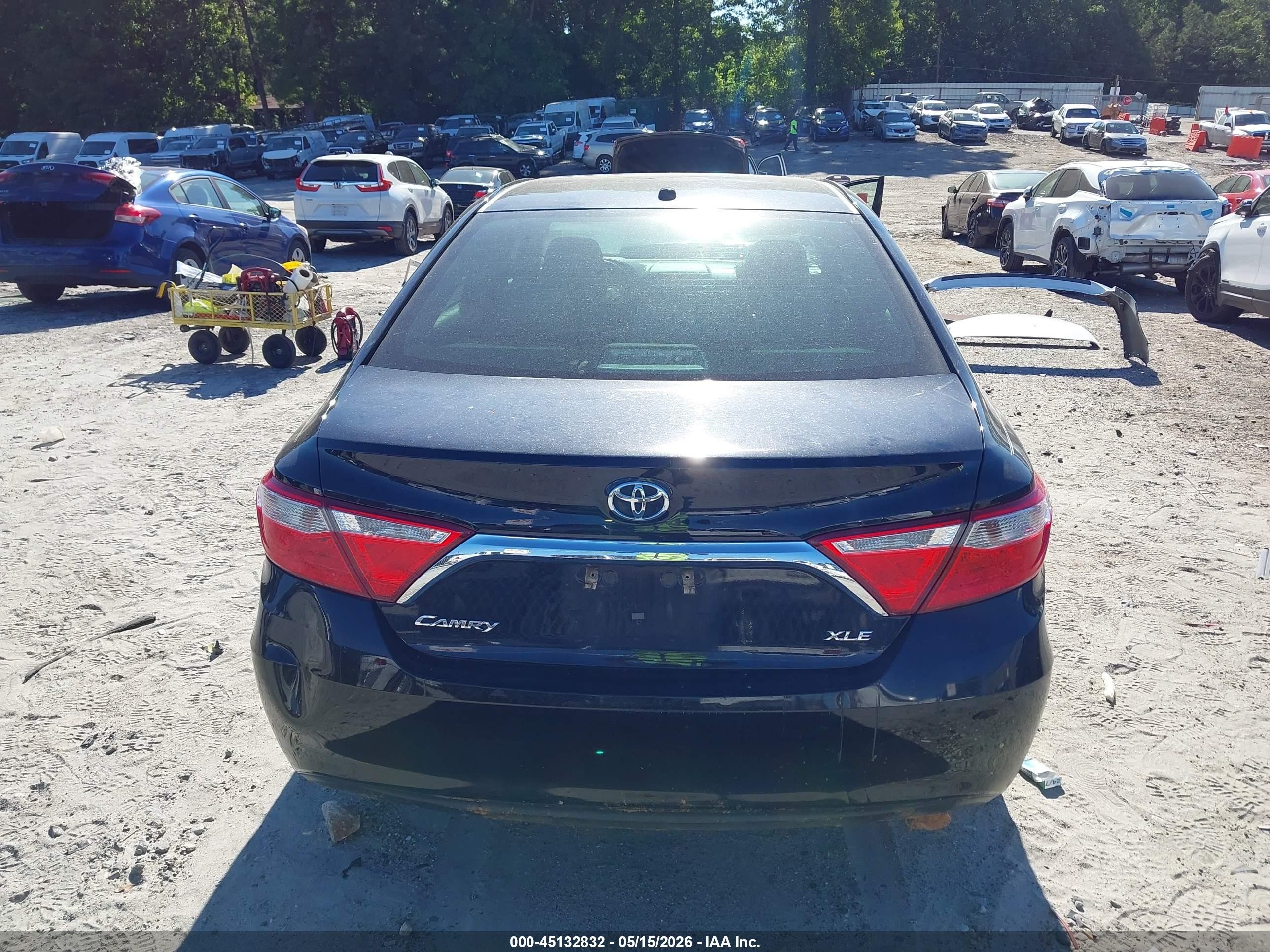 2015 Toyota Camry Xle Black vin: 4T1BF1FK7FU912238