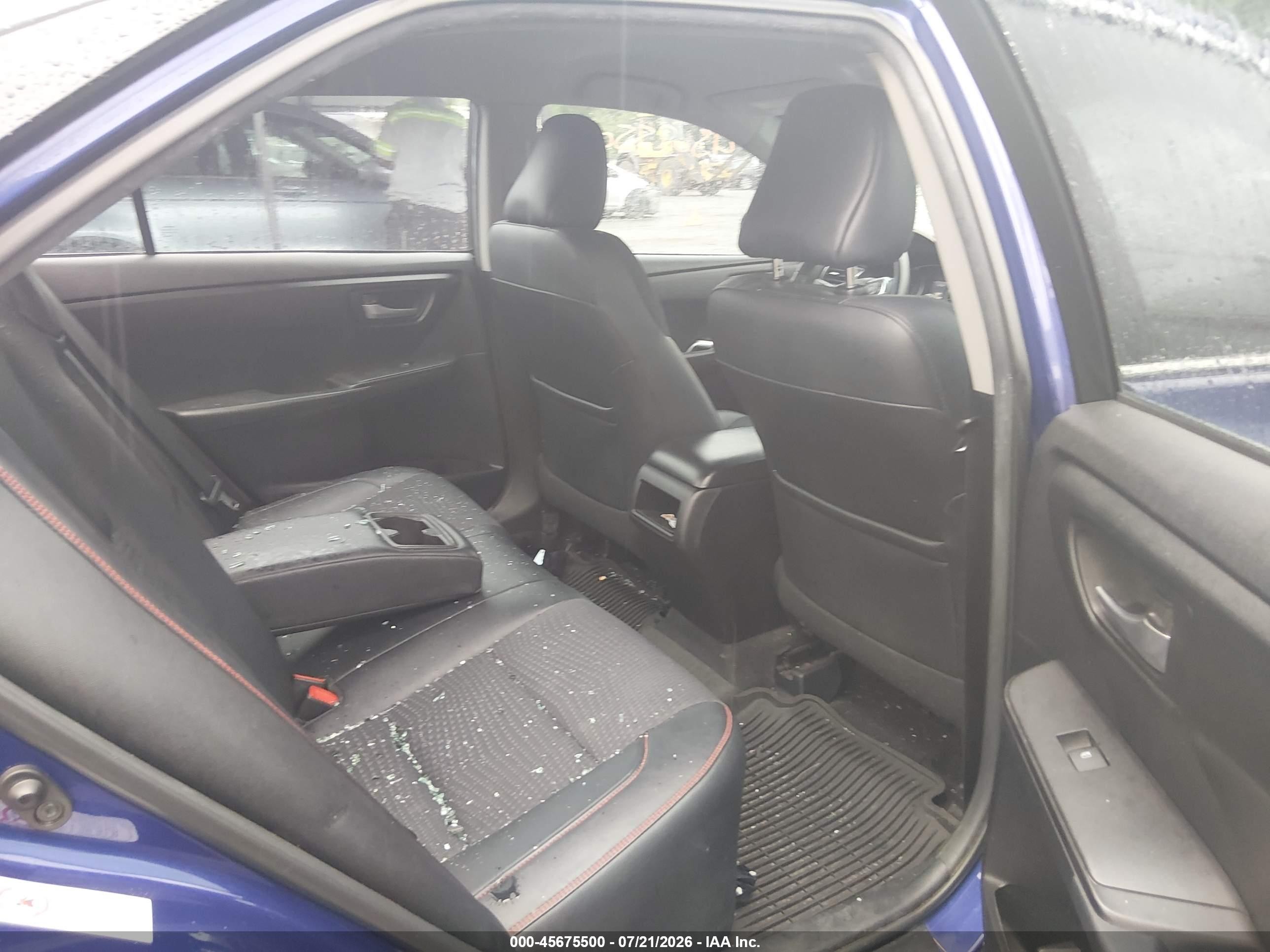 2015 Toyota Camry Se Blue vin: 4T1BF1FK7FU912966