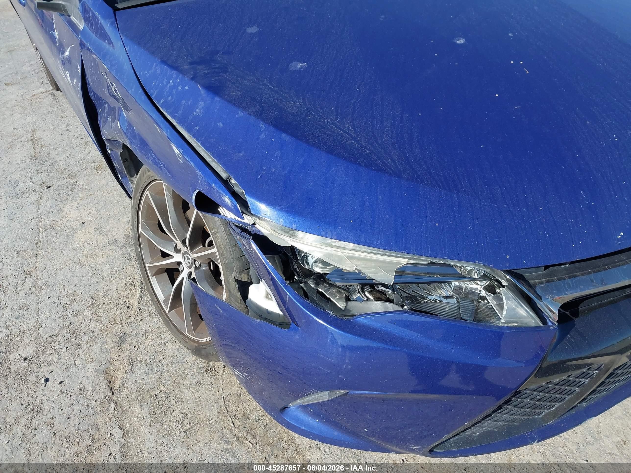 2015 Toyota Camry Xse Dark Blue vin: 4T1BF1FK7FU915544