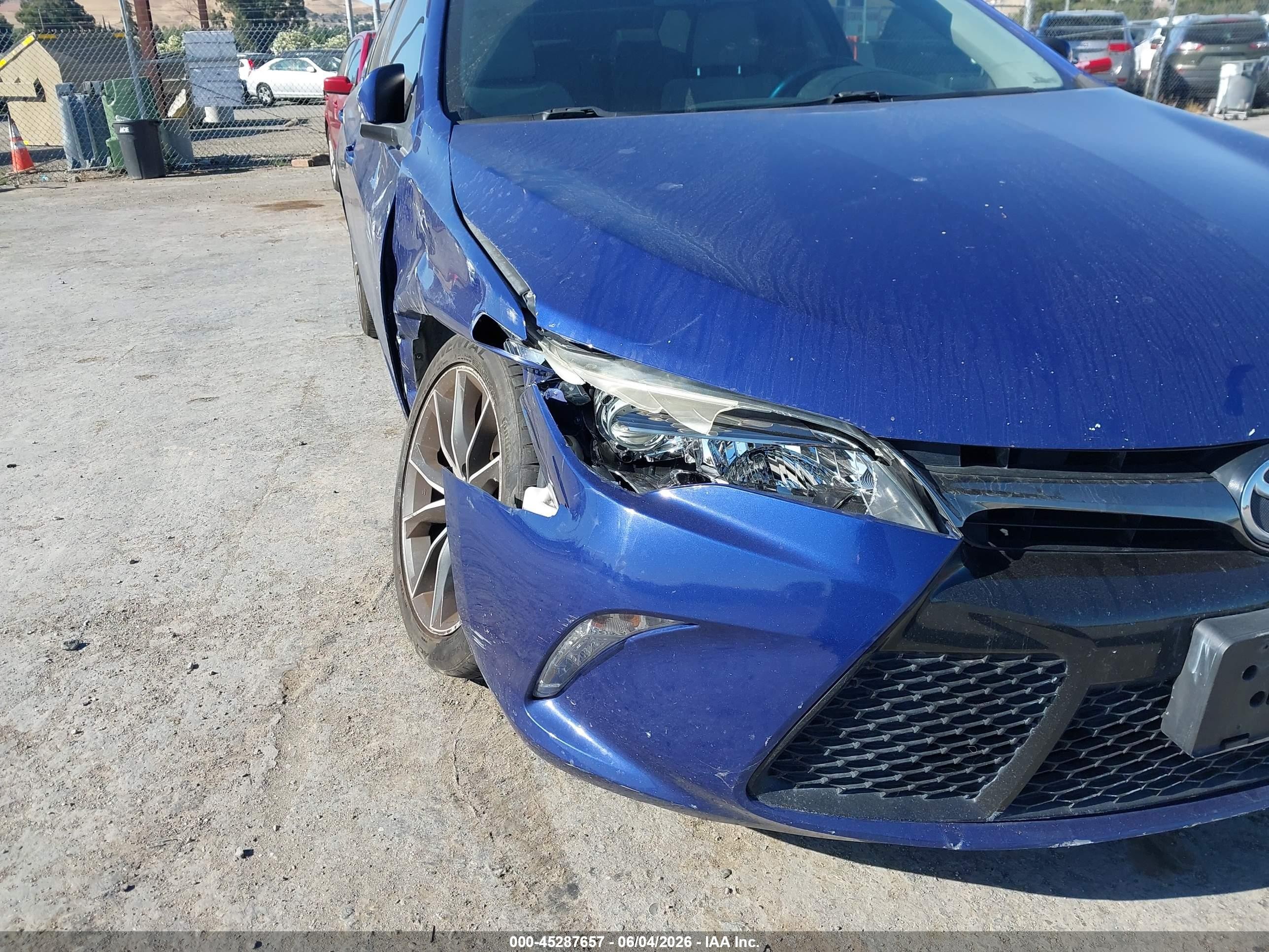 2015 Toyota Camry Xse Dark Blue vin: 4T1BF1FK7FU915544