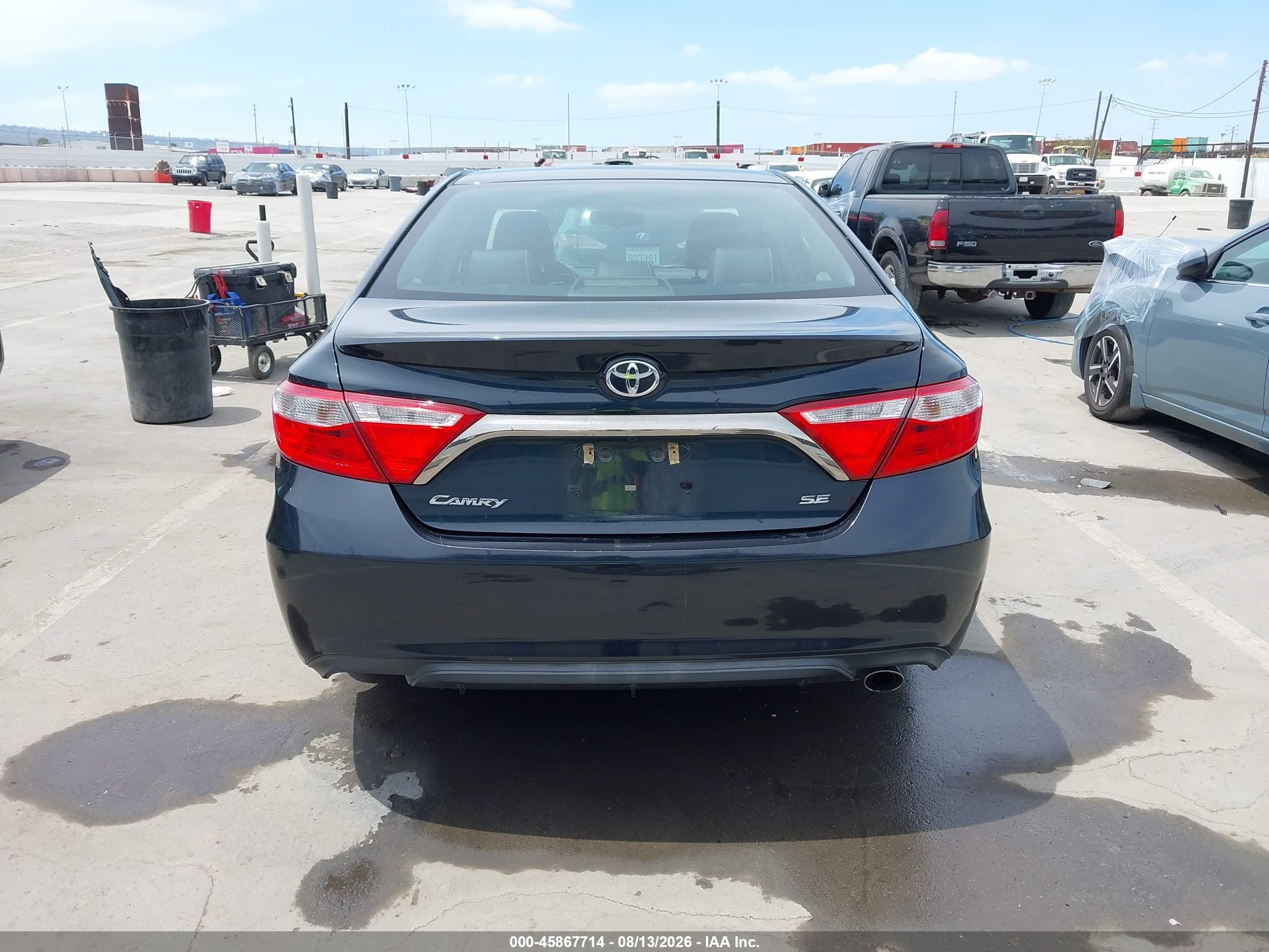 2015 Toyota Camry Se Blue vin: 4T1BF1FK7FU935681
