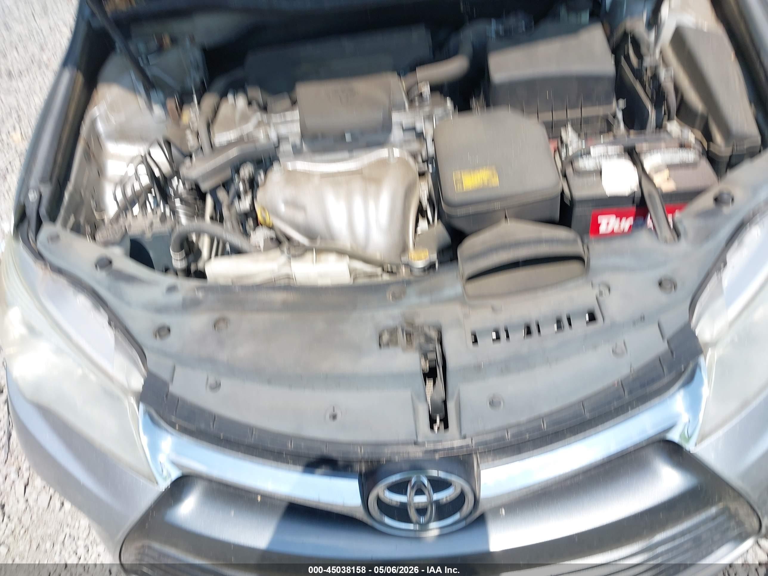 2015 Toyota Camry Le Серый vin: 4T1BF1FK7FU938516