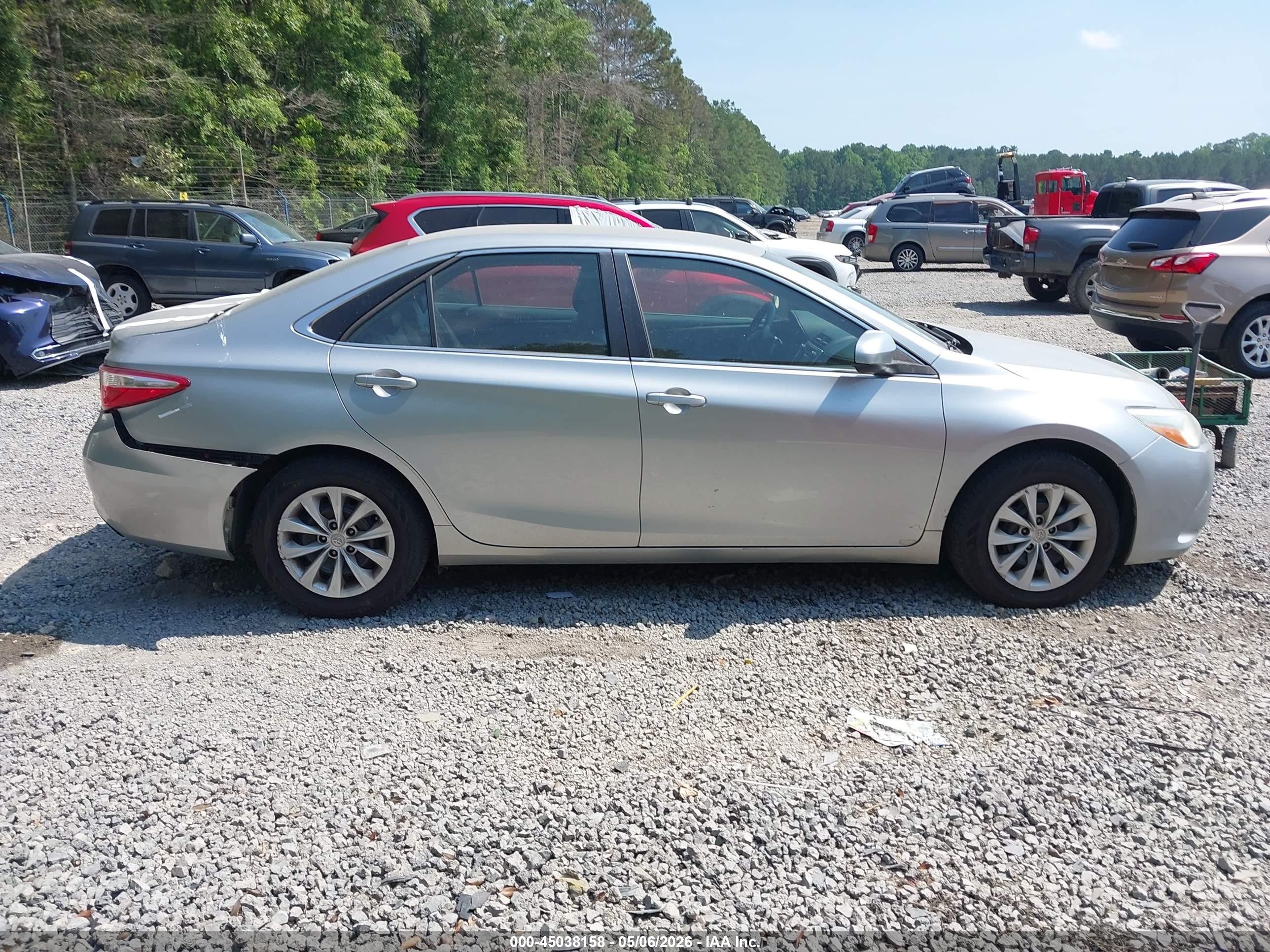 2015 Toyota Camry Le Серый vin: 4T1BF1FK7FU938516