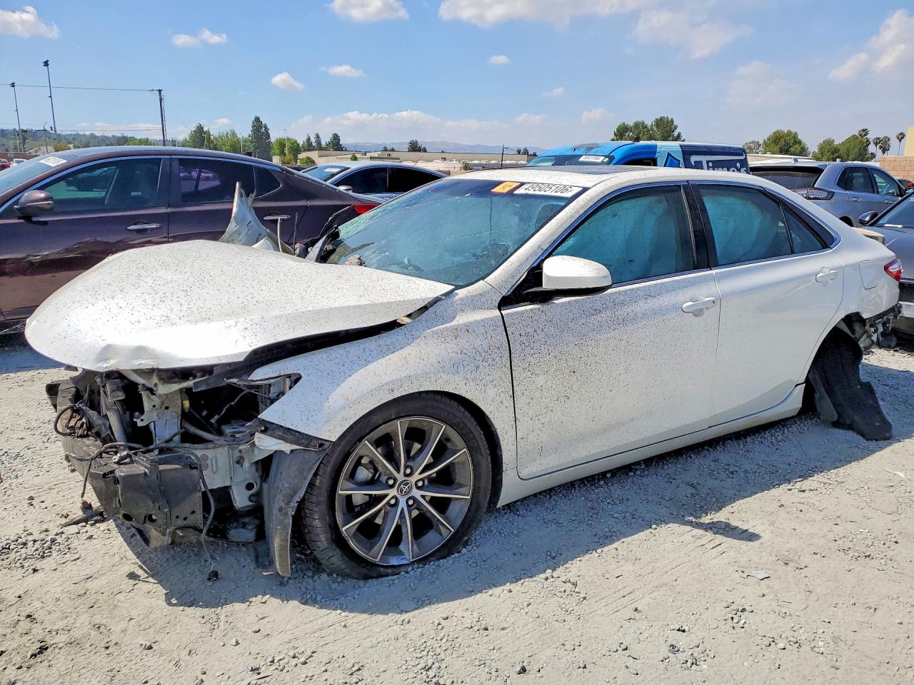 2015 Toyota Camry Xse White vin: 4T1BF1FK7FU947636