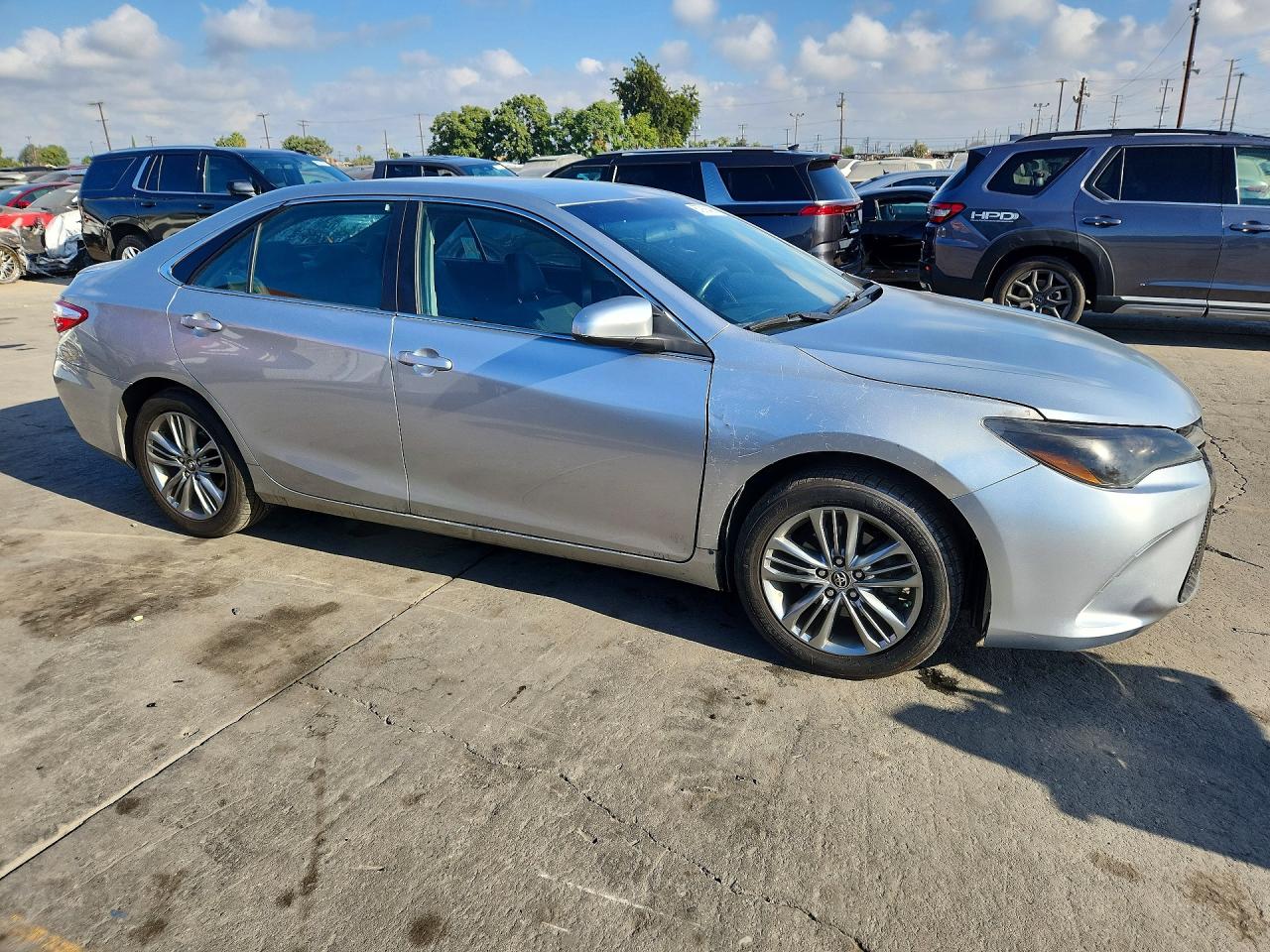 2015 Toyota Camry Se Silver vin: 4T1BF1FK7FU948706
