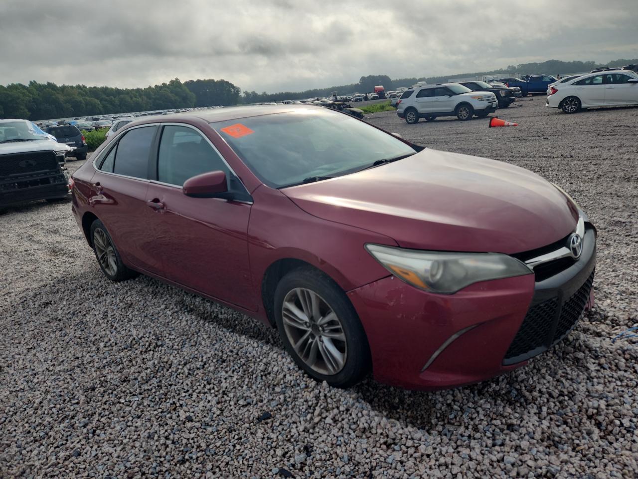 2015 Toyota Camry Se Red vin: 4T1BF1FK7FU976487