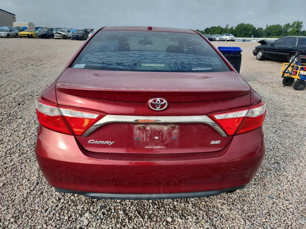 2015 Toyota Camry Se Red vin: 4T1BF1FK7FU976487