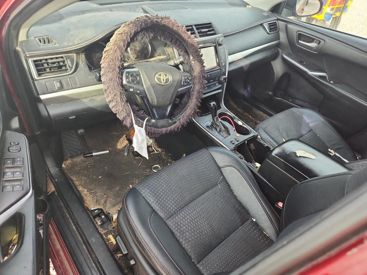 2015 Toyota Camry Se Red vin: 4T1BF1FK7FU976487