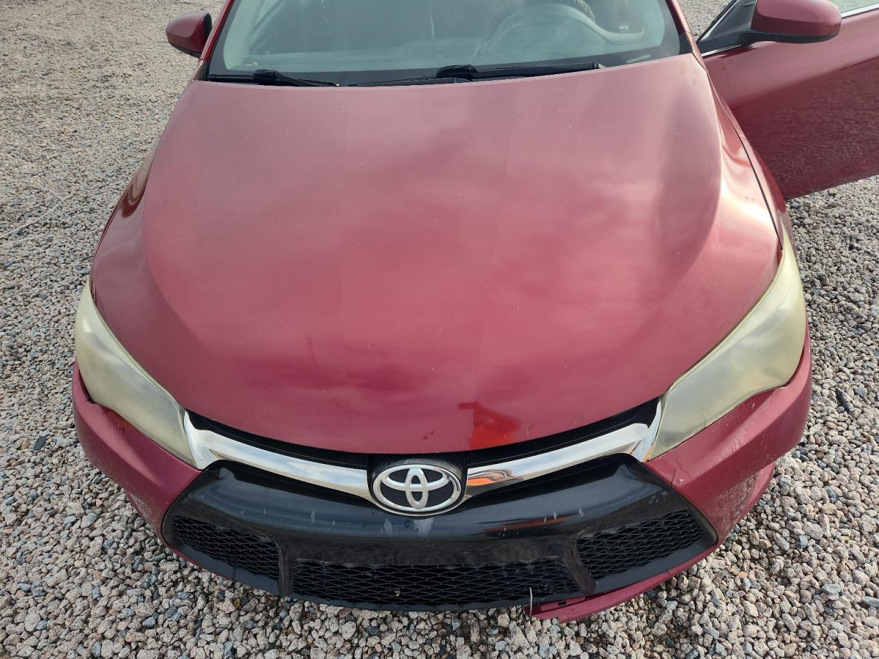 2015 Toyota Camry Se Red vin: 4T1BF1FK7FU976487