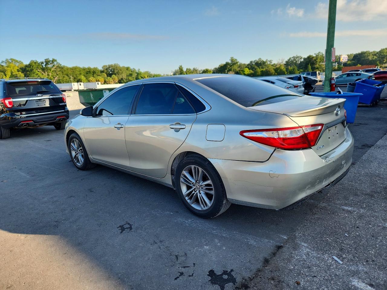 2015 Toyota Camry Se Silver vin: 4T1BF1FK7FU980880