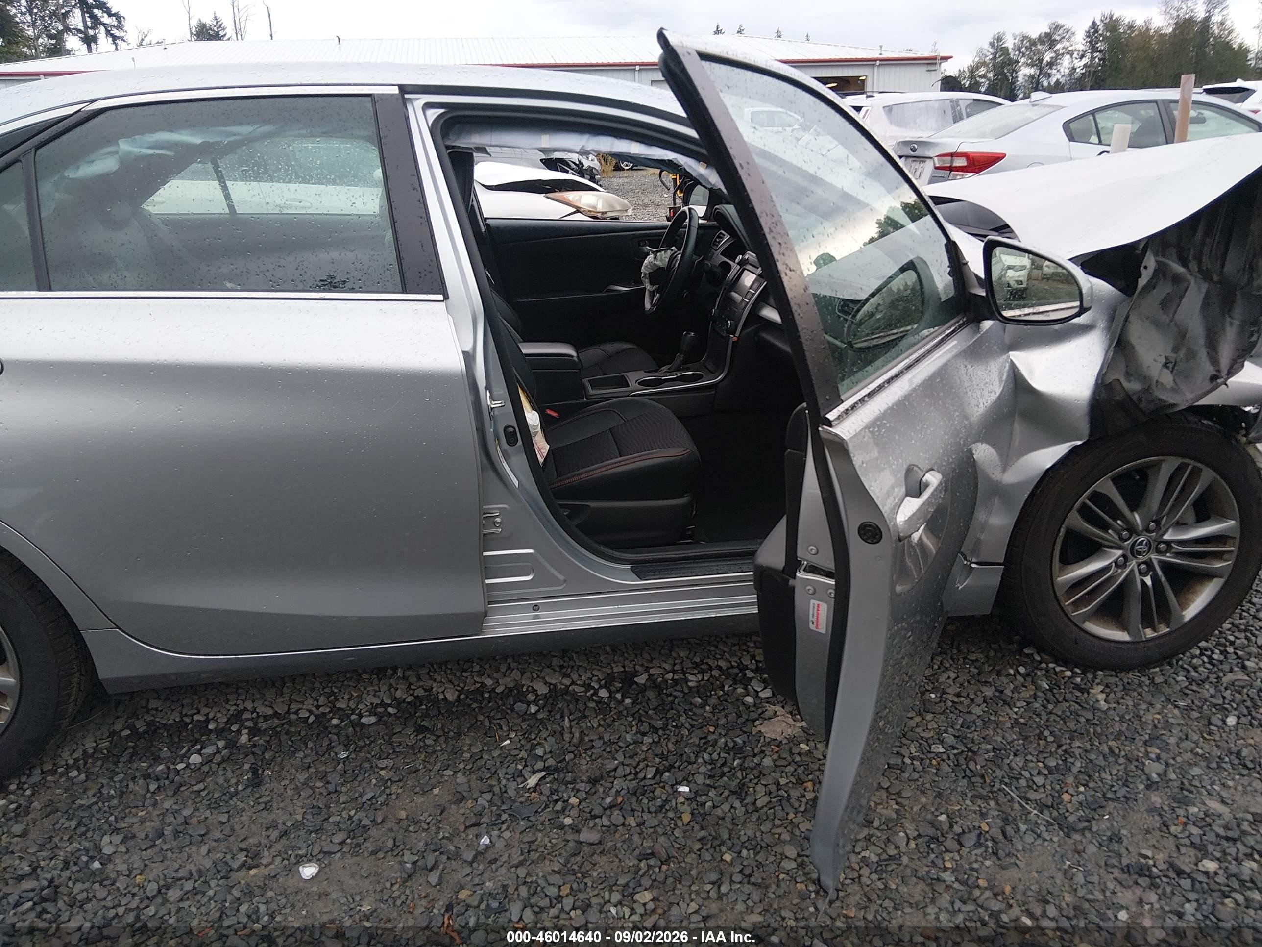2015 Toyota Camry Se Silver vin: 4T1BF1FK7FU981527
