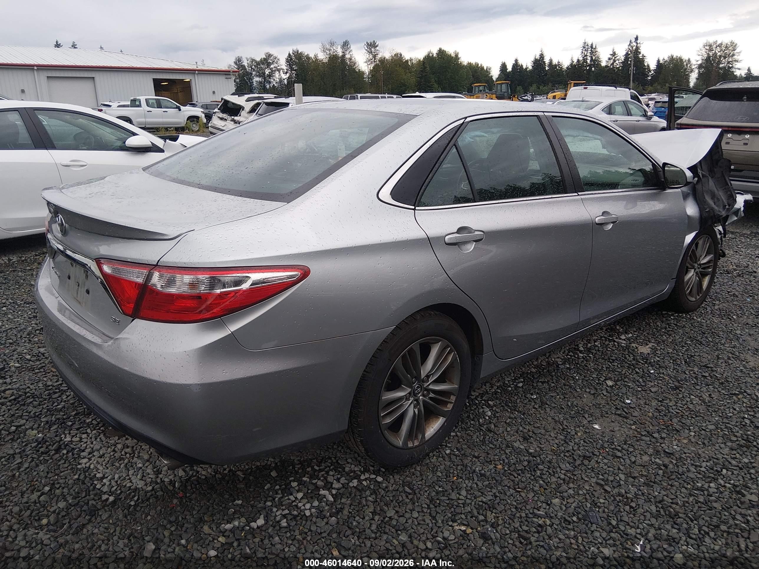 2015 Toyota Camry Se Silver vin: 4T1BF1FK7FU981527