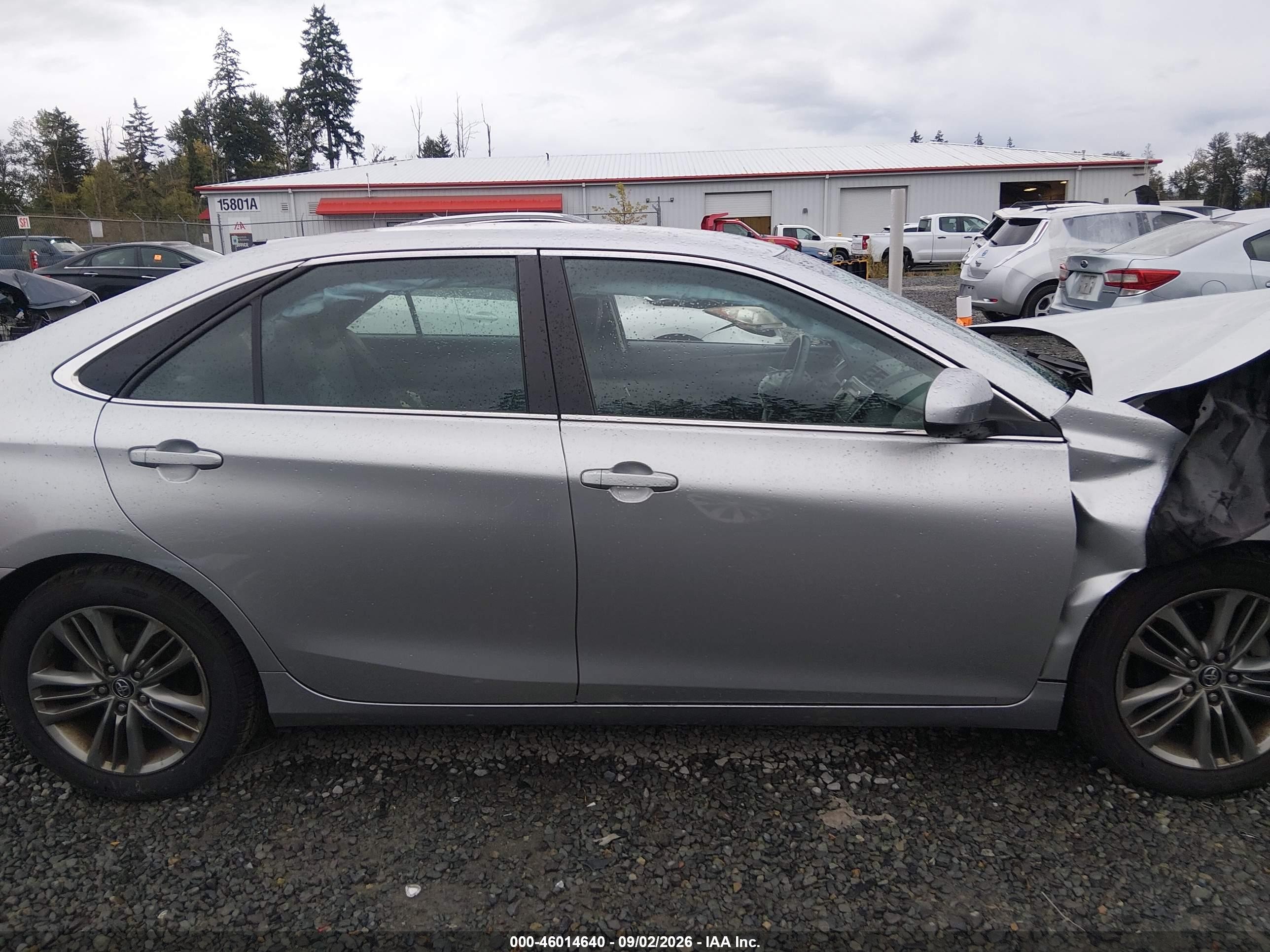 2015 Toyota Camry Se Silver vin: 4T1BF1FK7FU981527