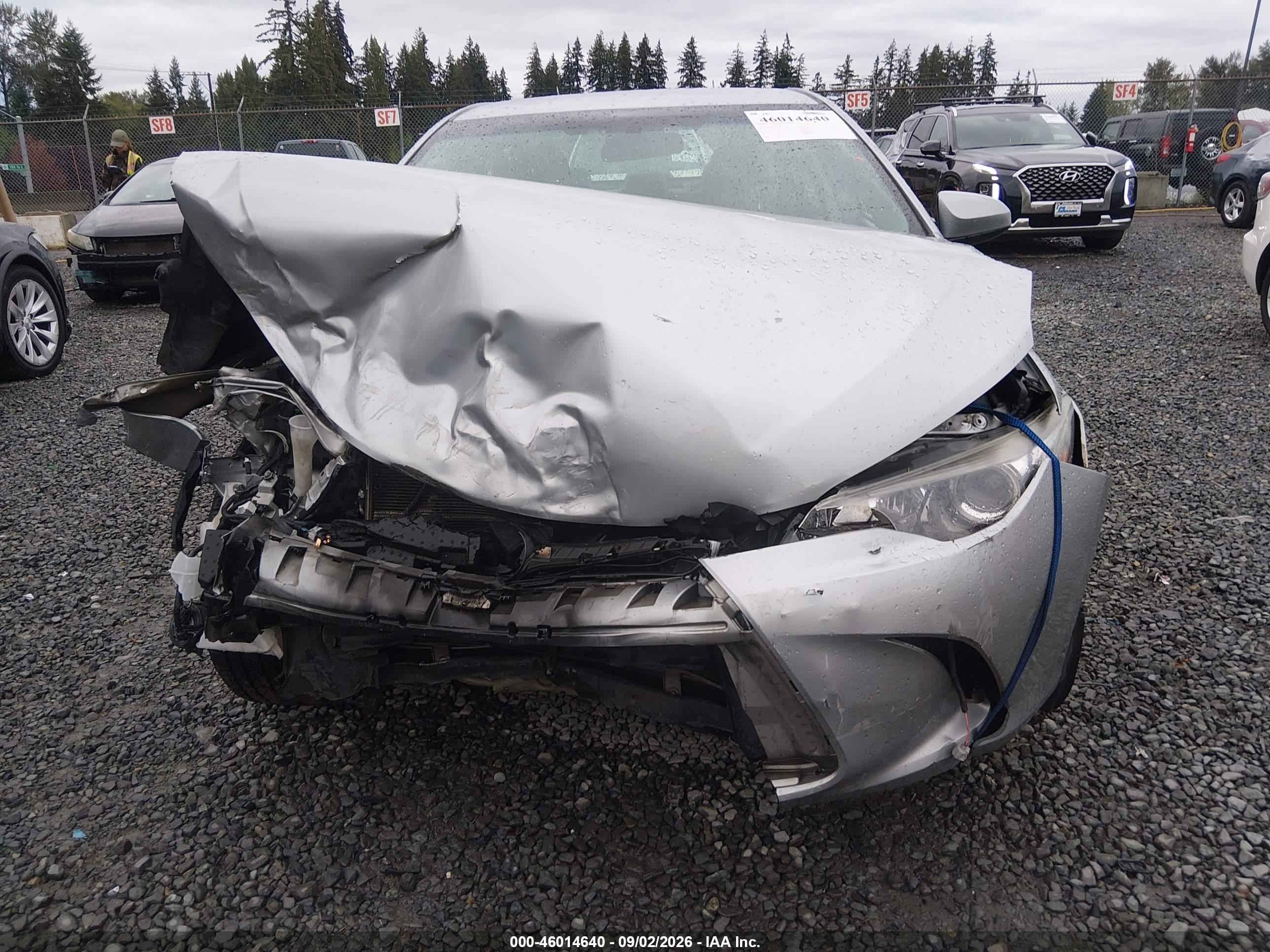2015 Toyota Camry Se Silver vin: 4T1BF1FK7FU981527