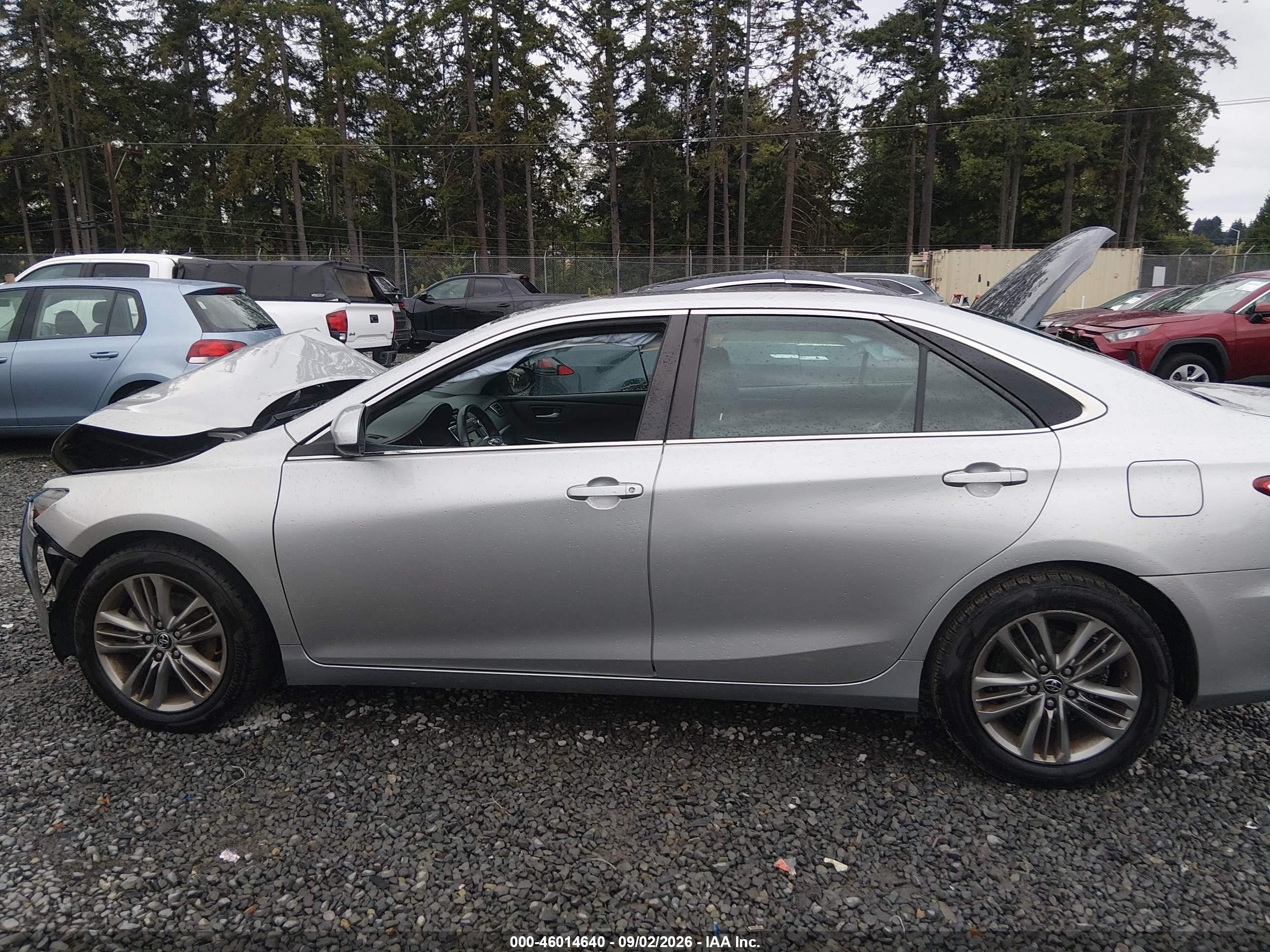 2015 Toyota Camry Se Silver vin: 4T1BF1FK7FU981527