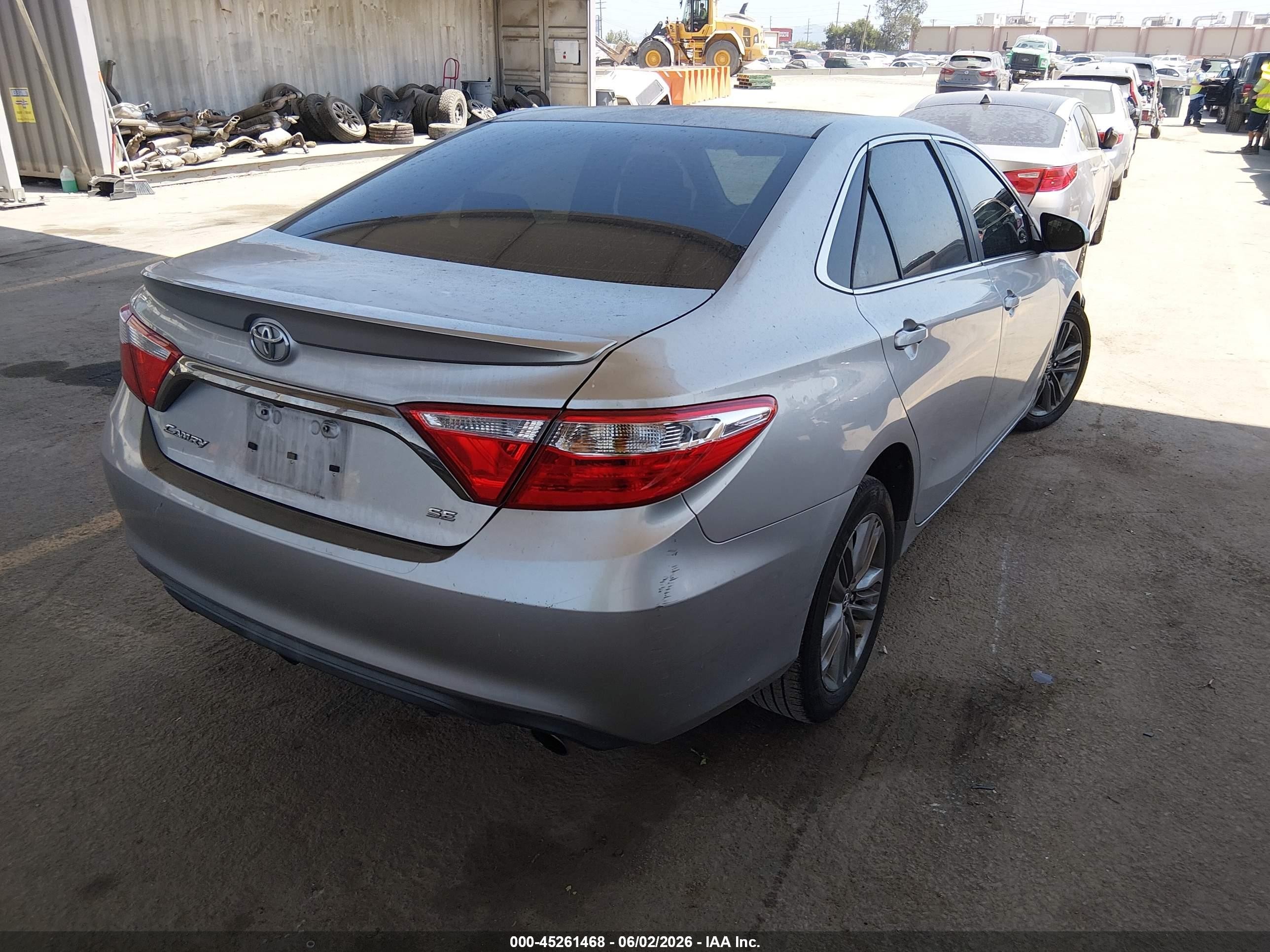2015 Toyota Camry Se Silver vin: 4T1BF1FK7FU981964