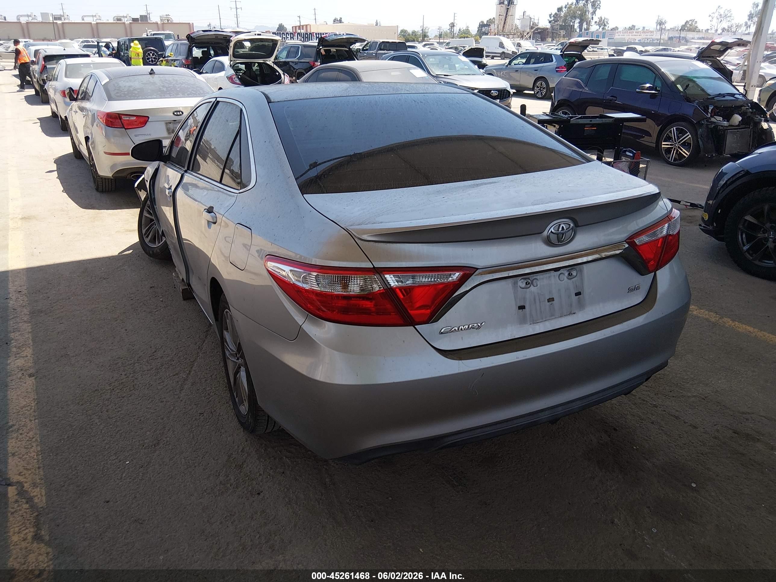 2015 Toyota Camry Se Silver vin: 4T1BF1FK7FU981964