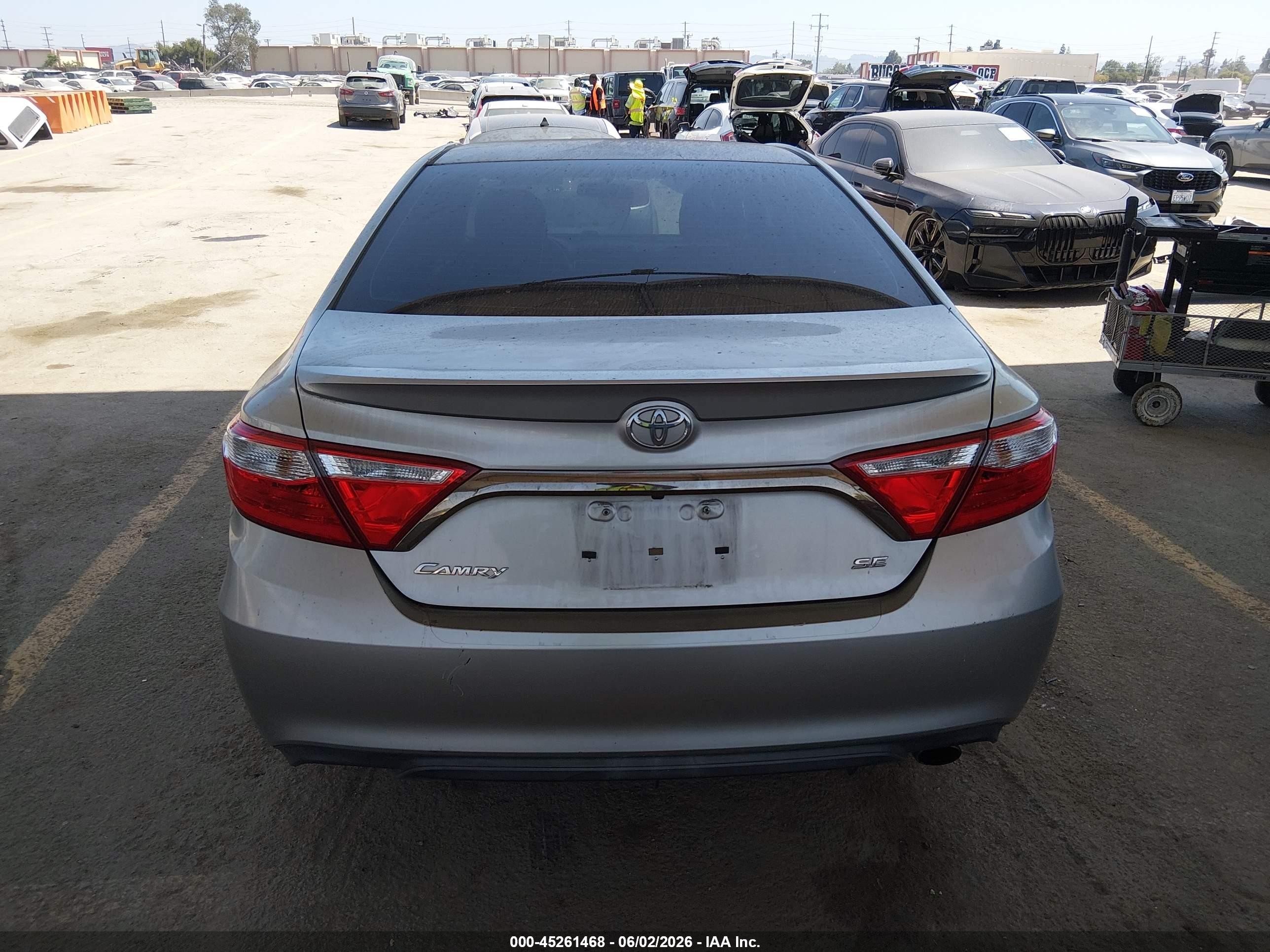 2015 Toyota Camry Se Silver vin: 4T1BF1FK7FU981964