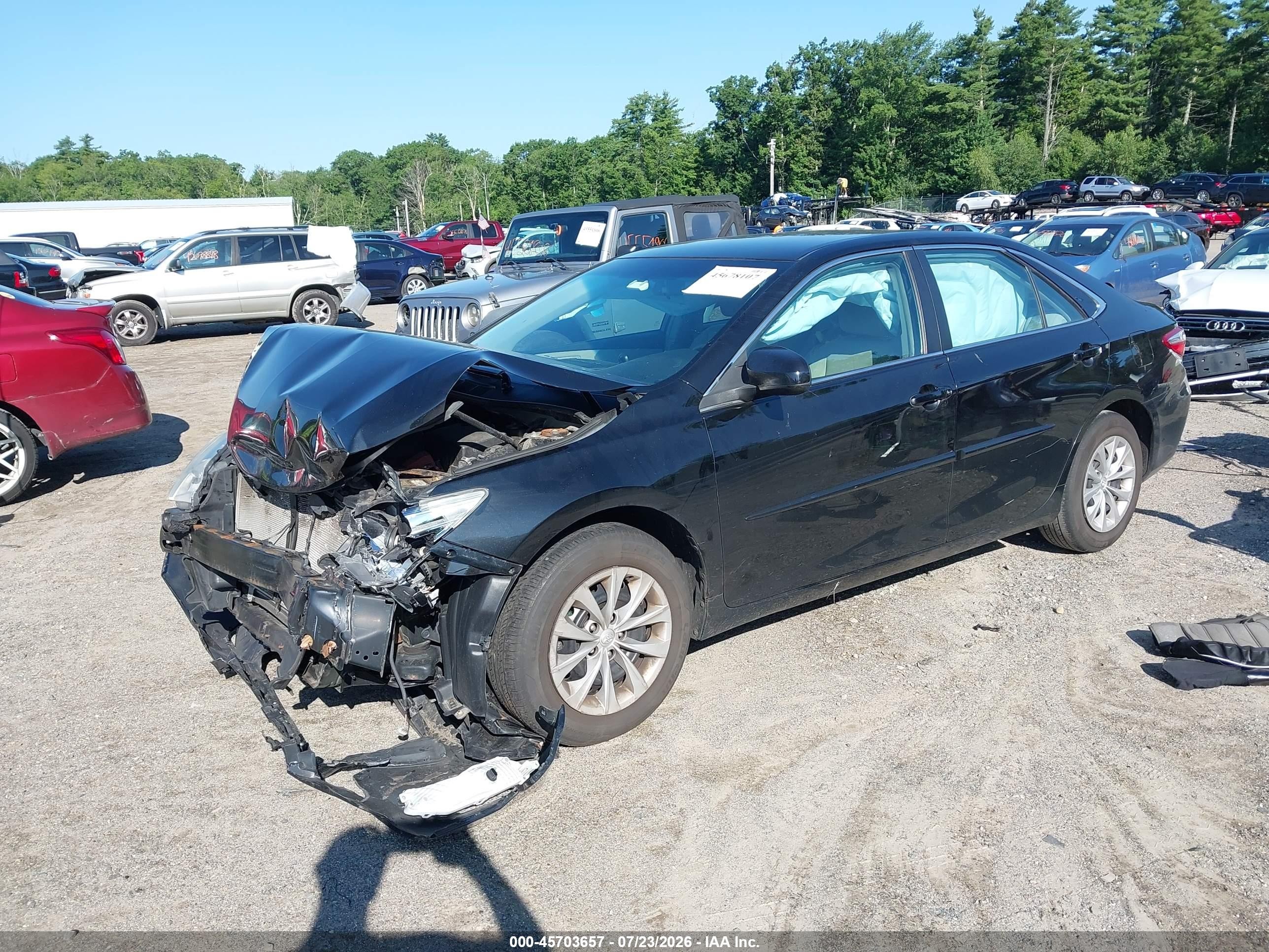 2015 Toyota Camry Le Black vin: 4T1BF1FK7FU996867