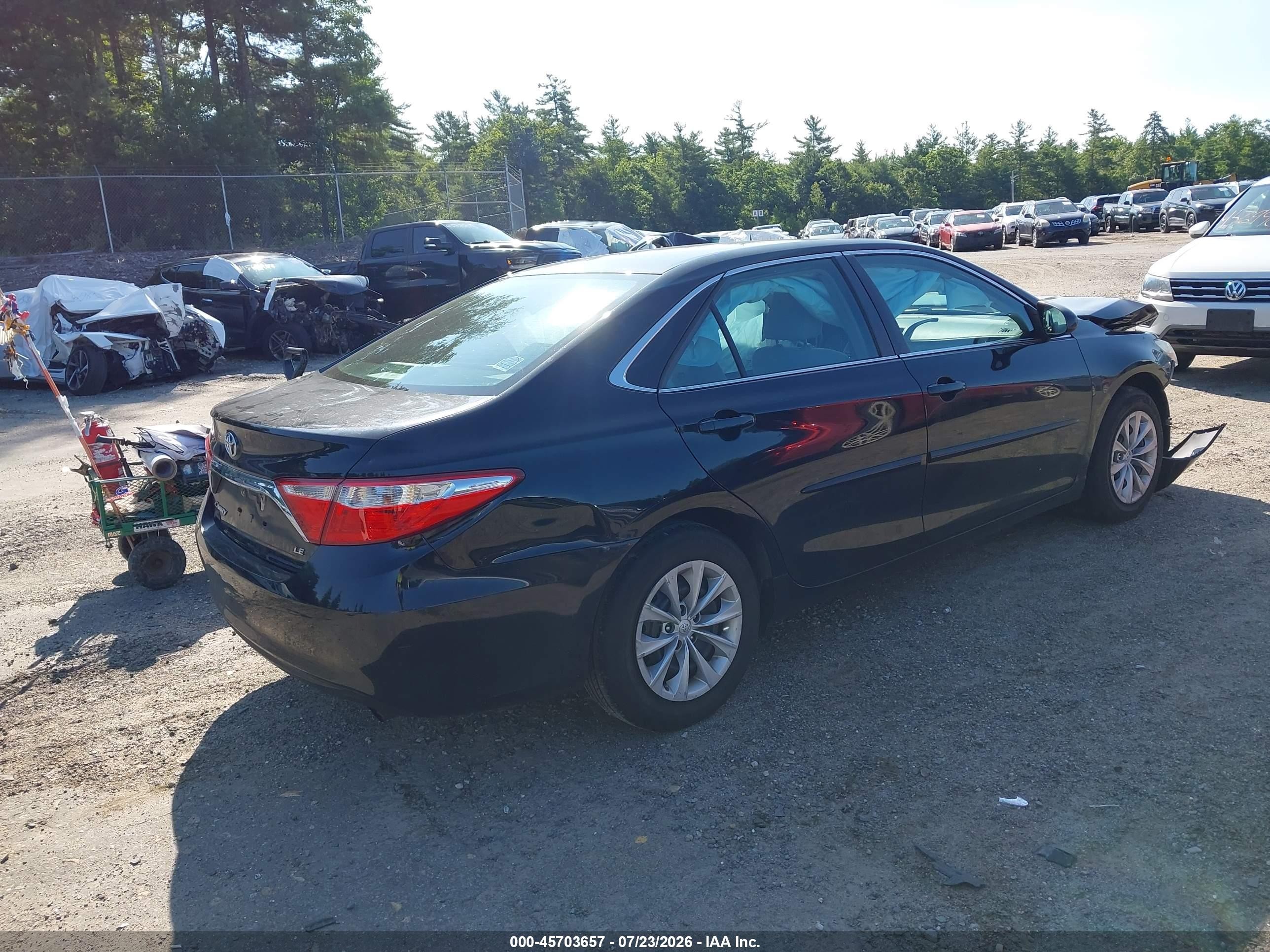2015 Toyota Camry Le Black vin: 4T1BF1FK7FU996867