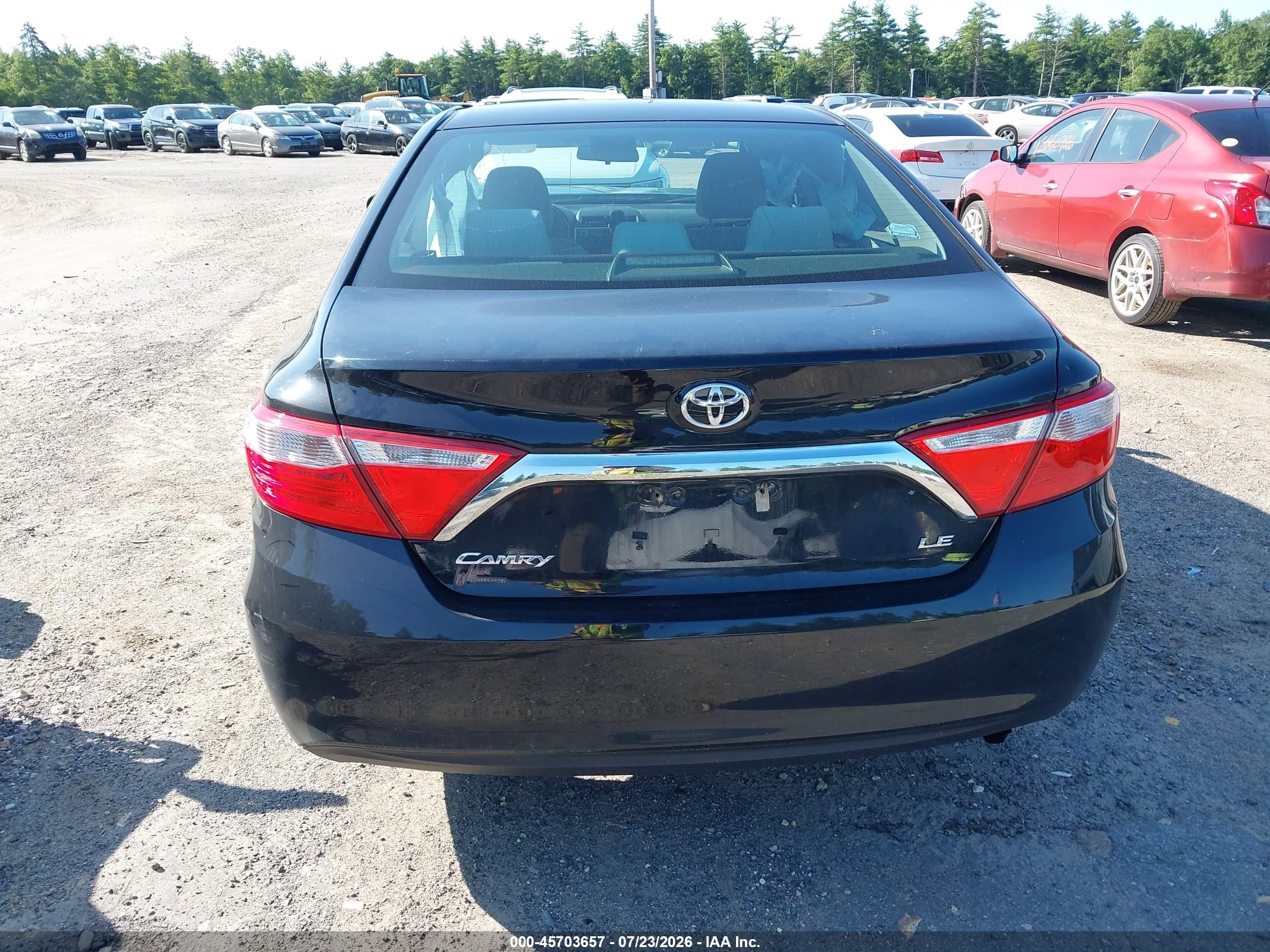 2015 Toyota Camry Le Black vin: 4T1BF1FK7FU996867
