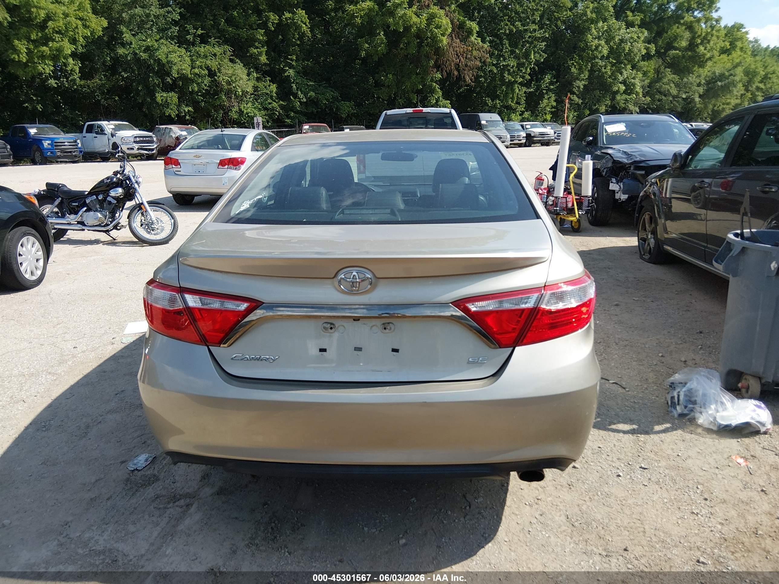 2016 Toyota Camry Se Желто-коричневый vin: 4T1BF1FK7GU161921