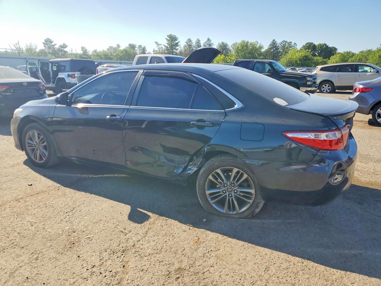 2016 Toyota Camry Se Black vin: 4T1BF1FK7GU234592