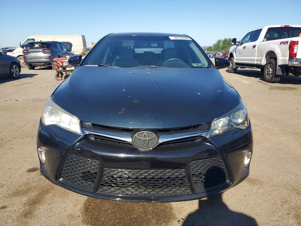 2016 Toyota Camry Se Black vin: 4T1BF1FK7GU234592