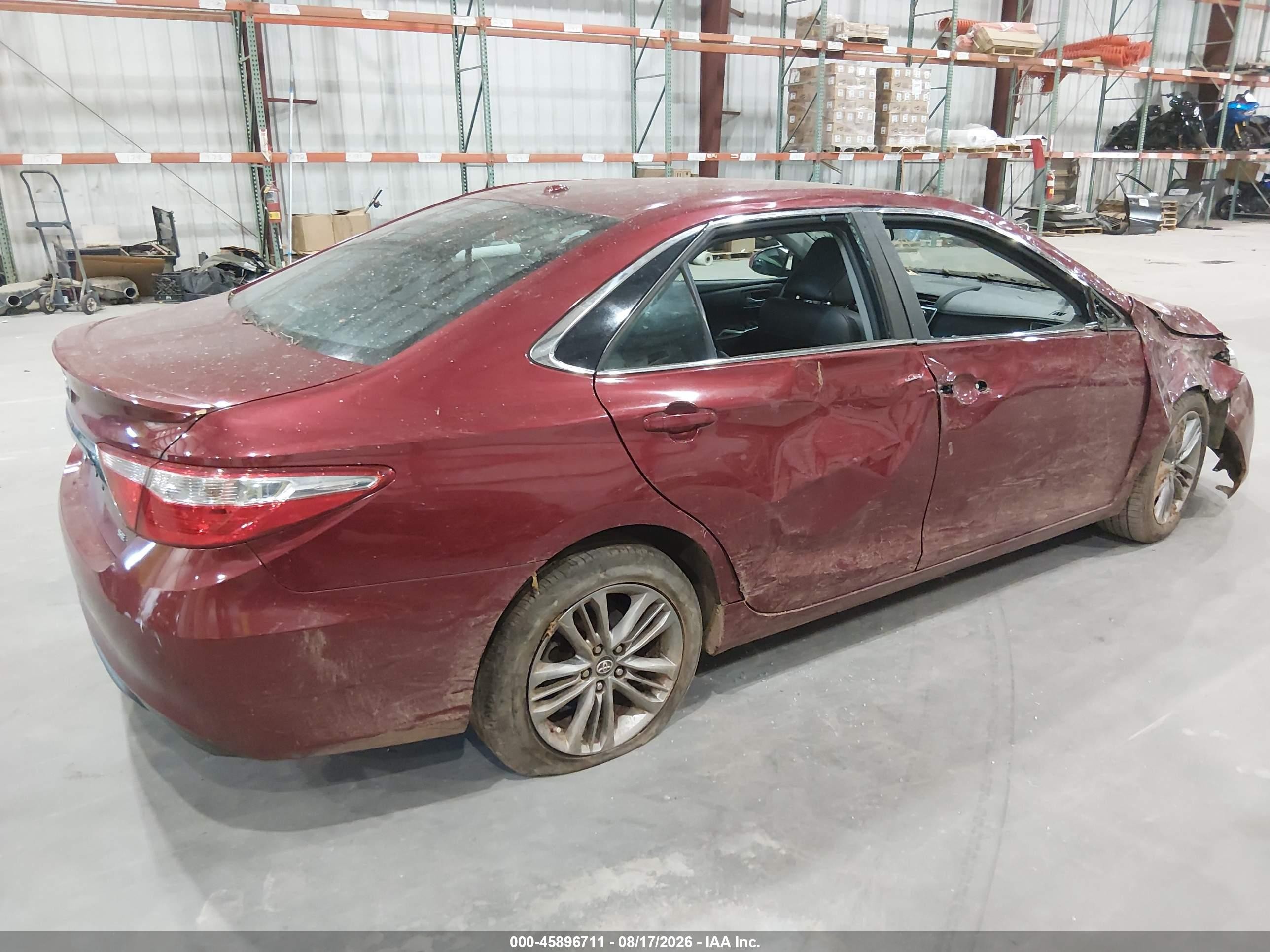 2016 Toyota Camry Se Red vin: 4T1BF1FK7GU572784